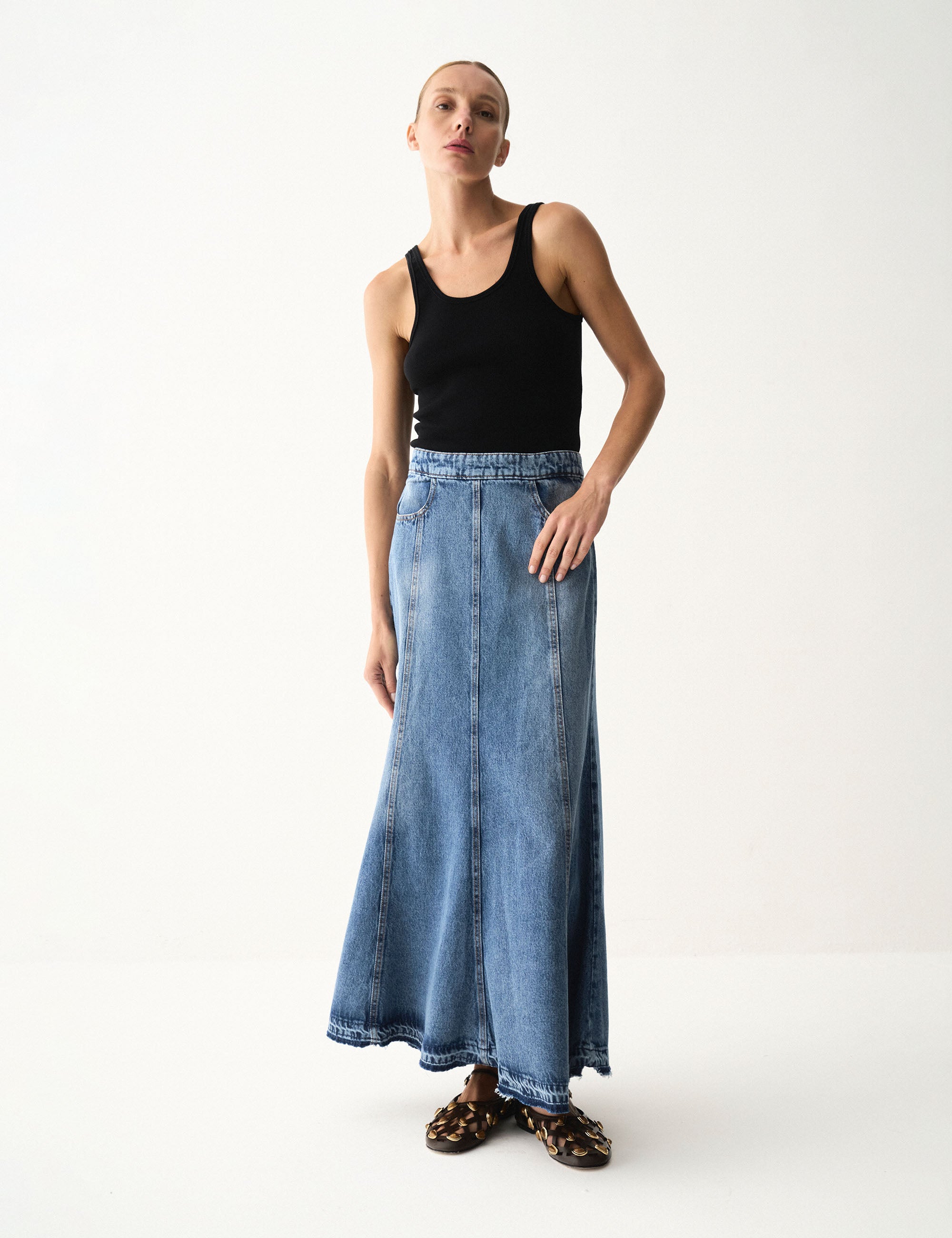 Regata Livia Canelada Preto