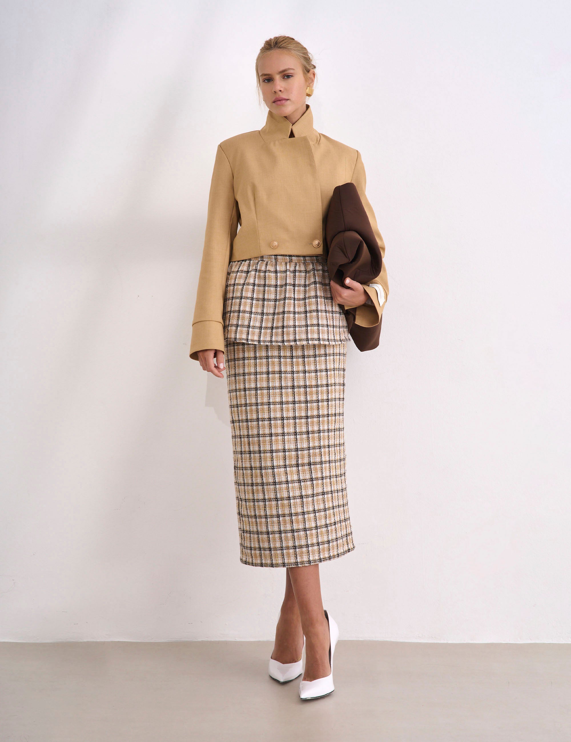 Saia Amy Tweed Bege