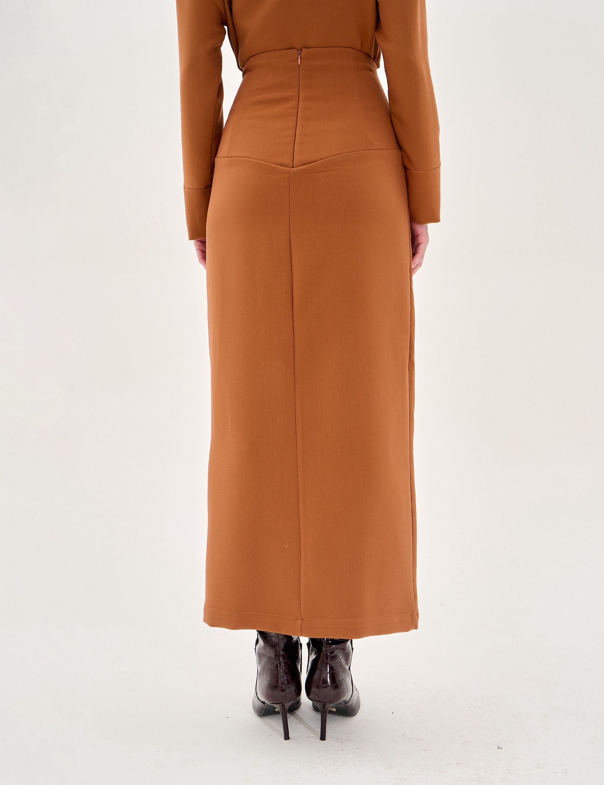 Saia Anahi Alfaiataria Ferrugem