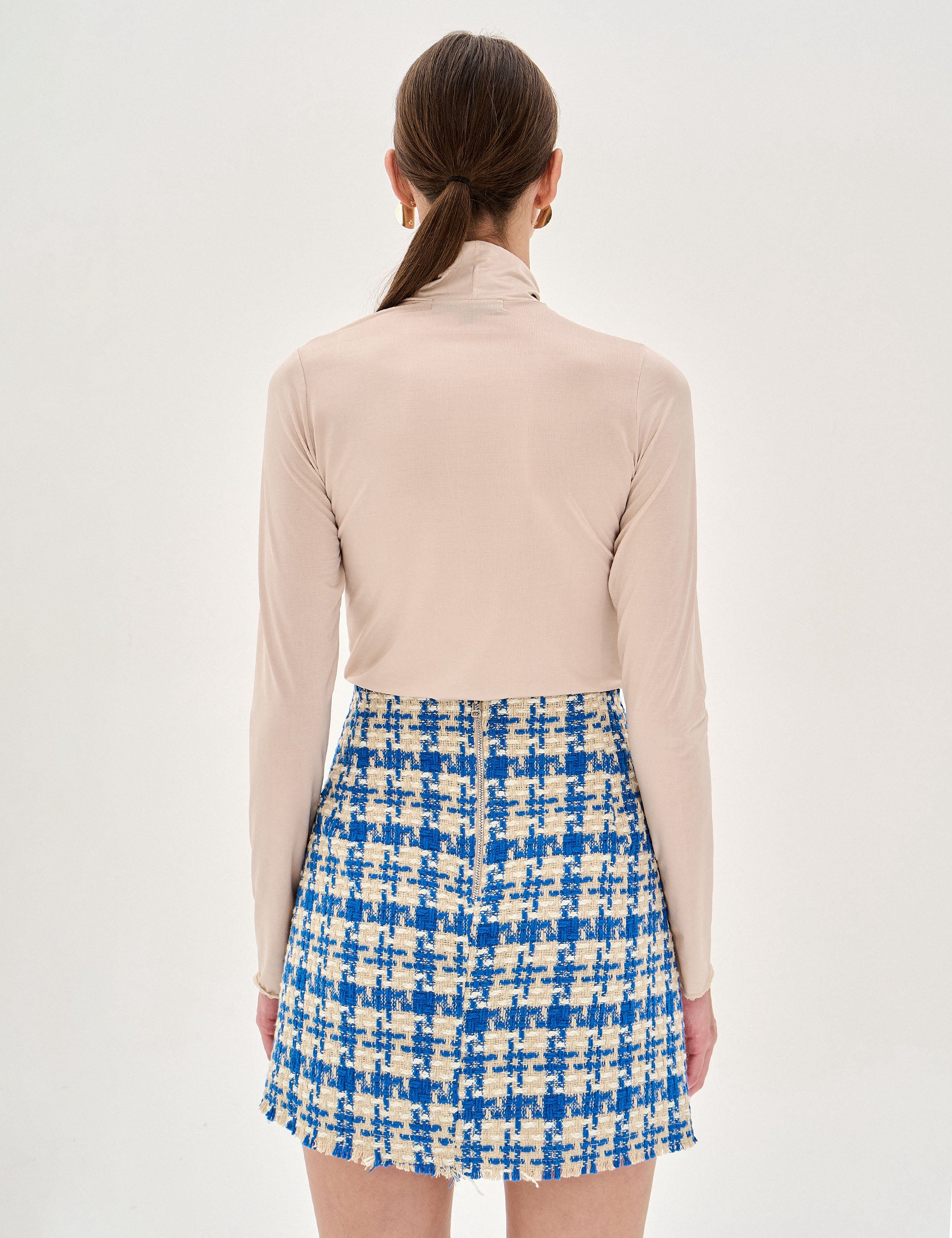 Saia Ashley Tweed Azul