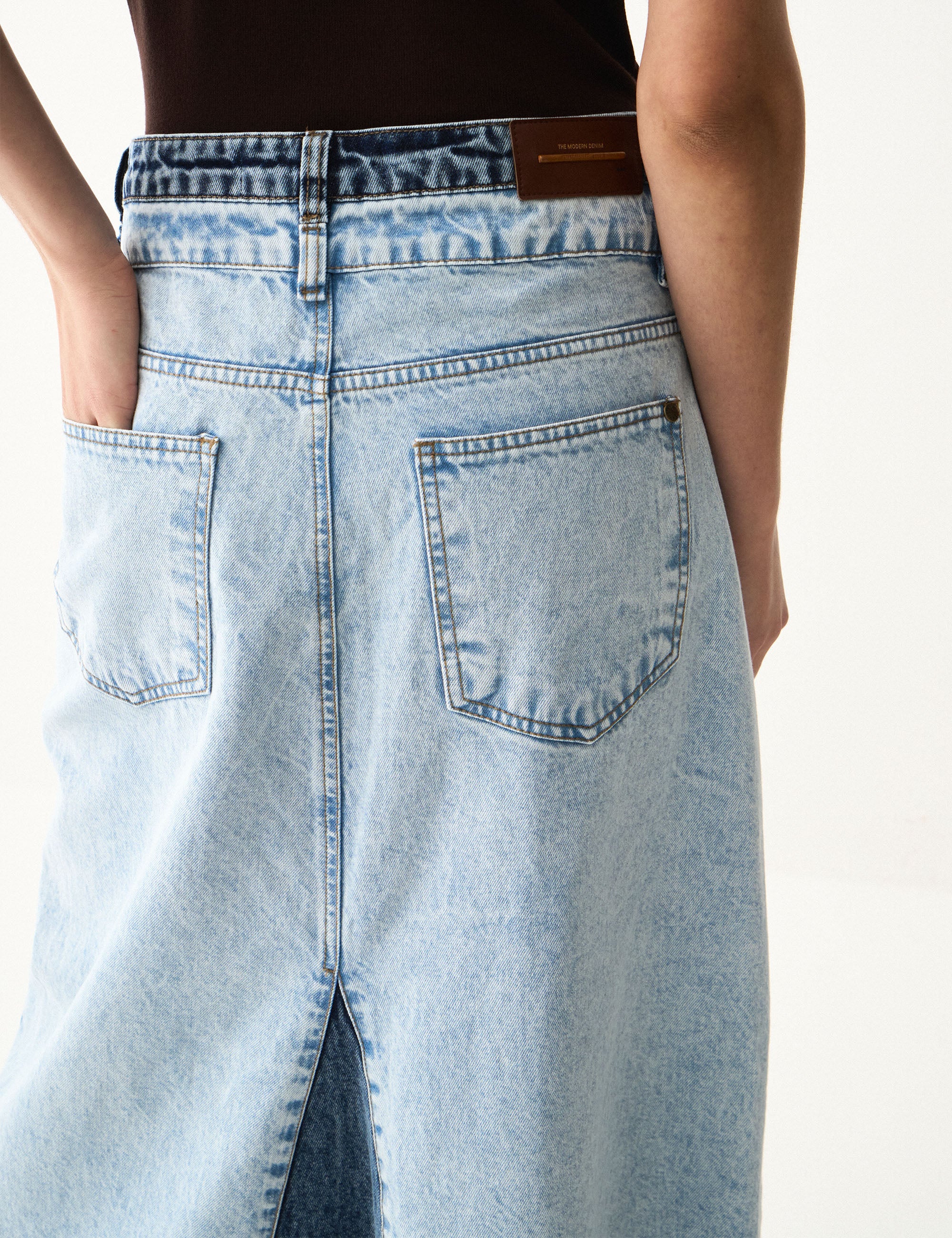 Saia Bicolor Denim Jeans