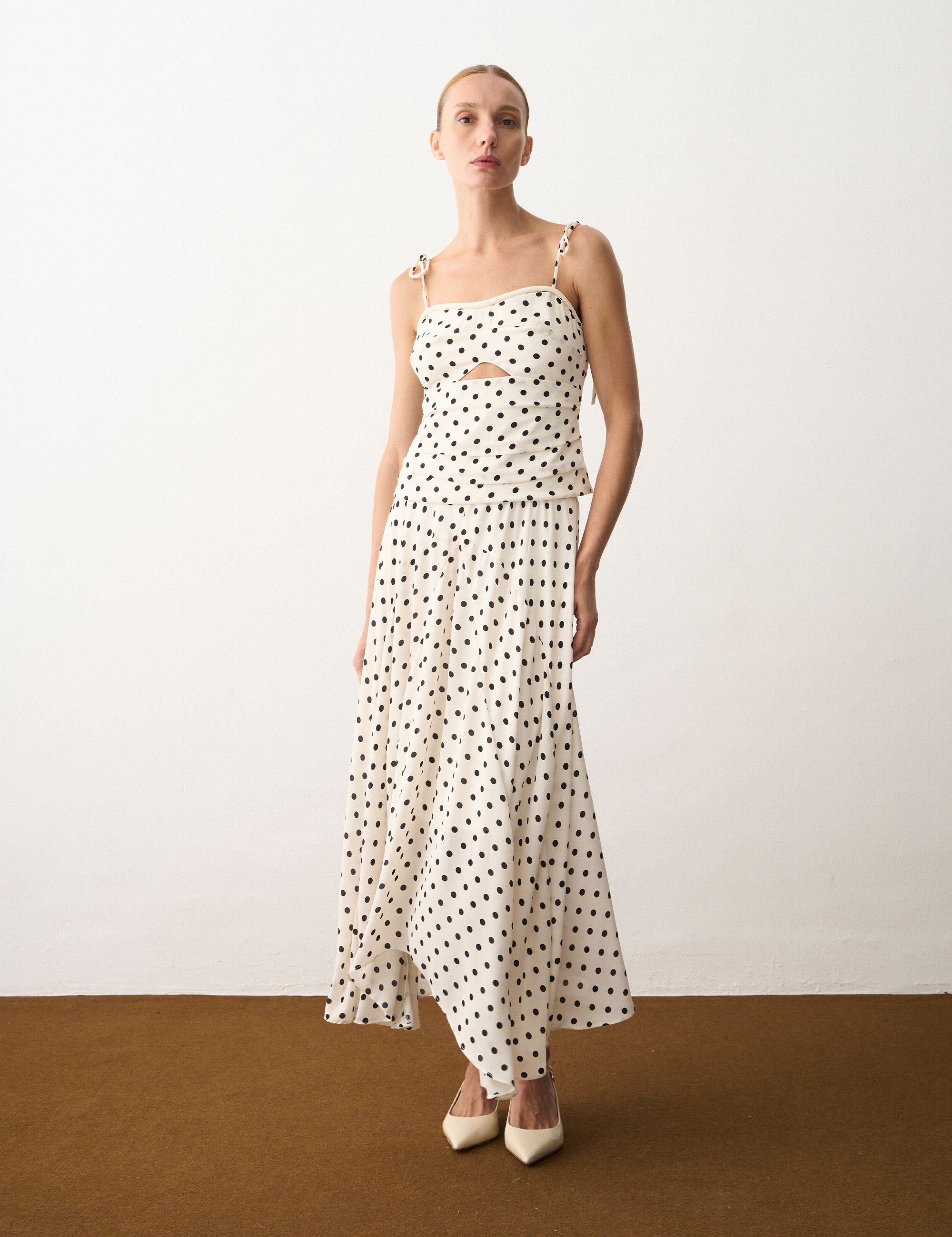 Saia Carina Poá Off White