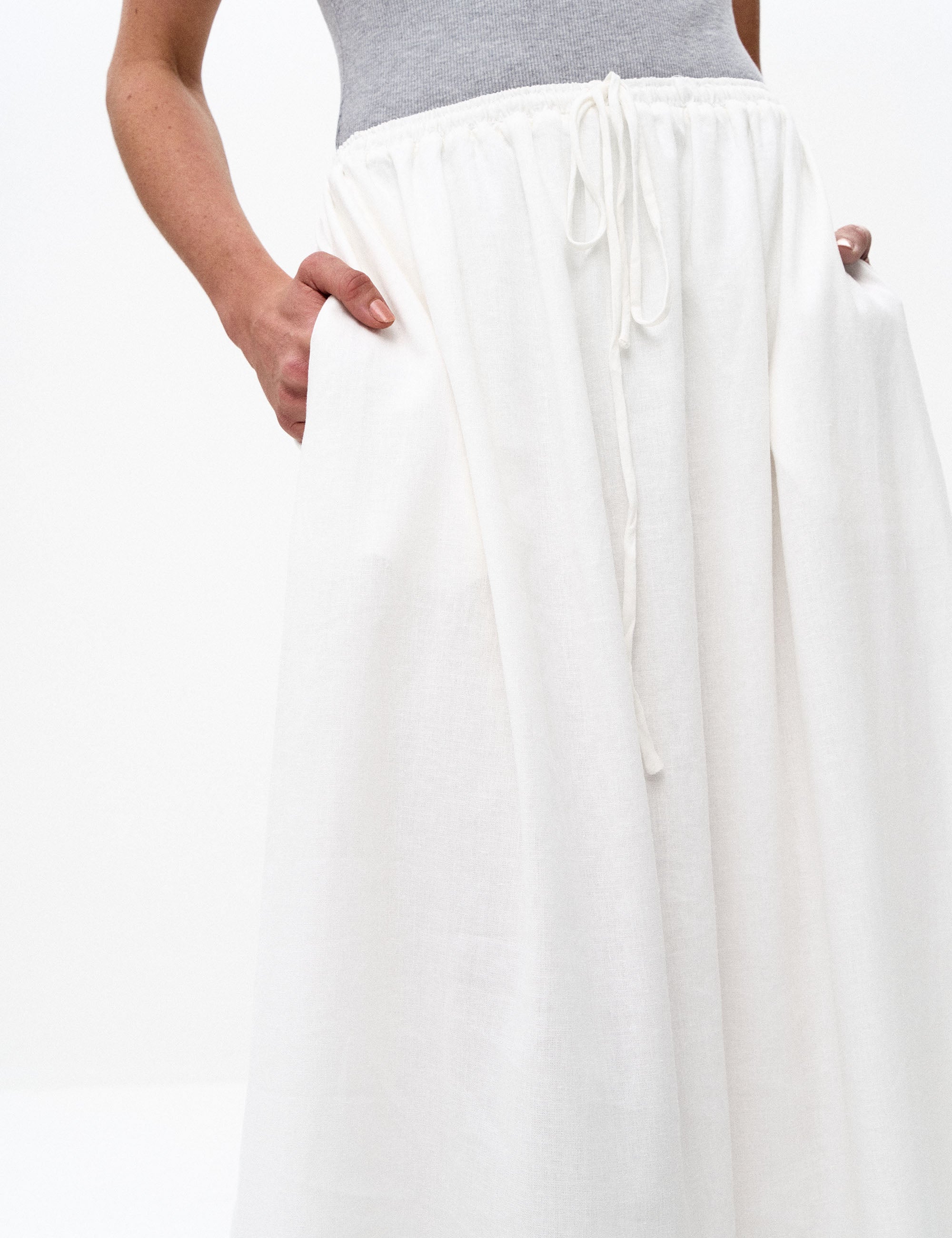 Saia Ceci Viscolinho Off White