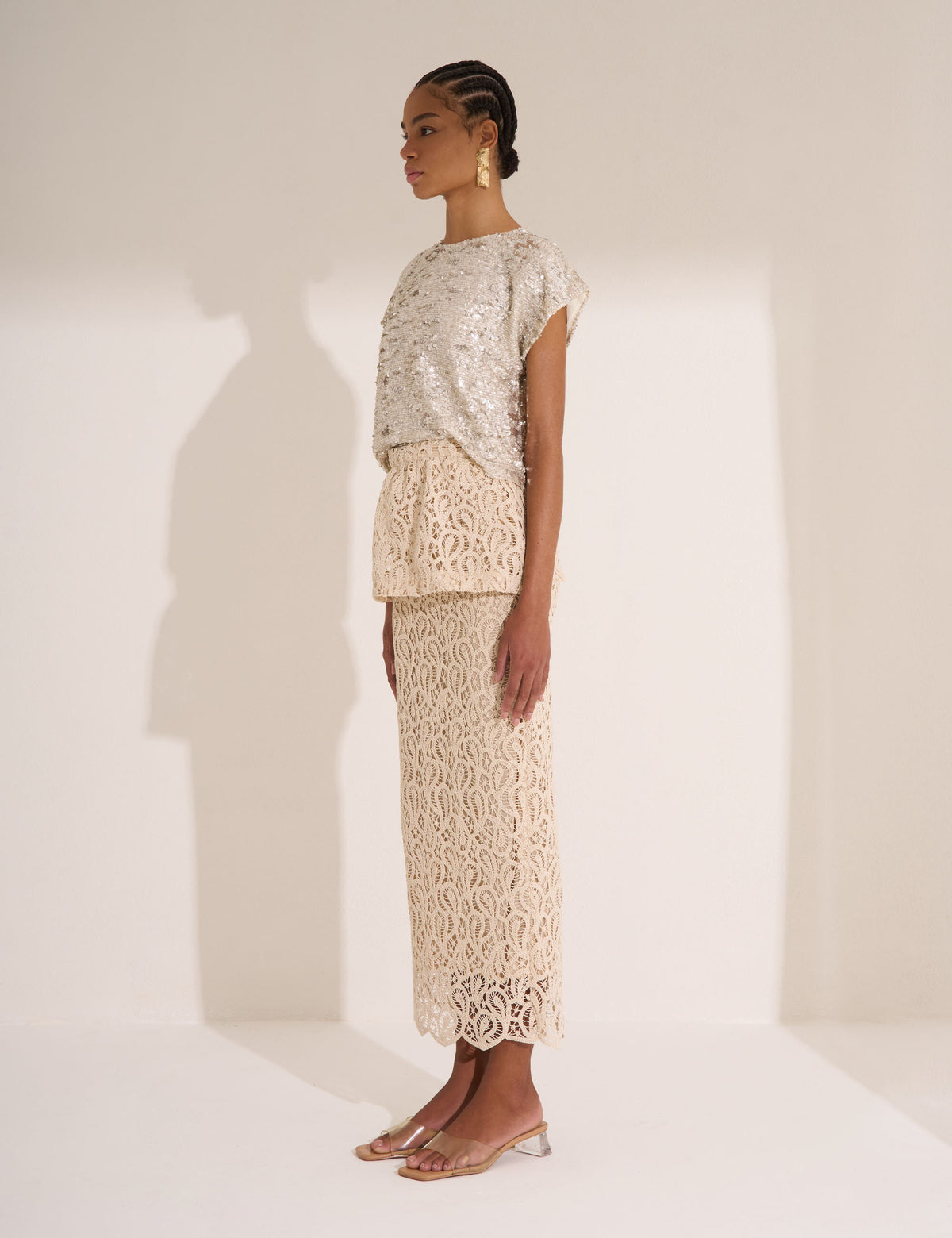 Saia Filomena Peplum Cru