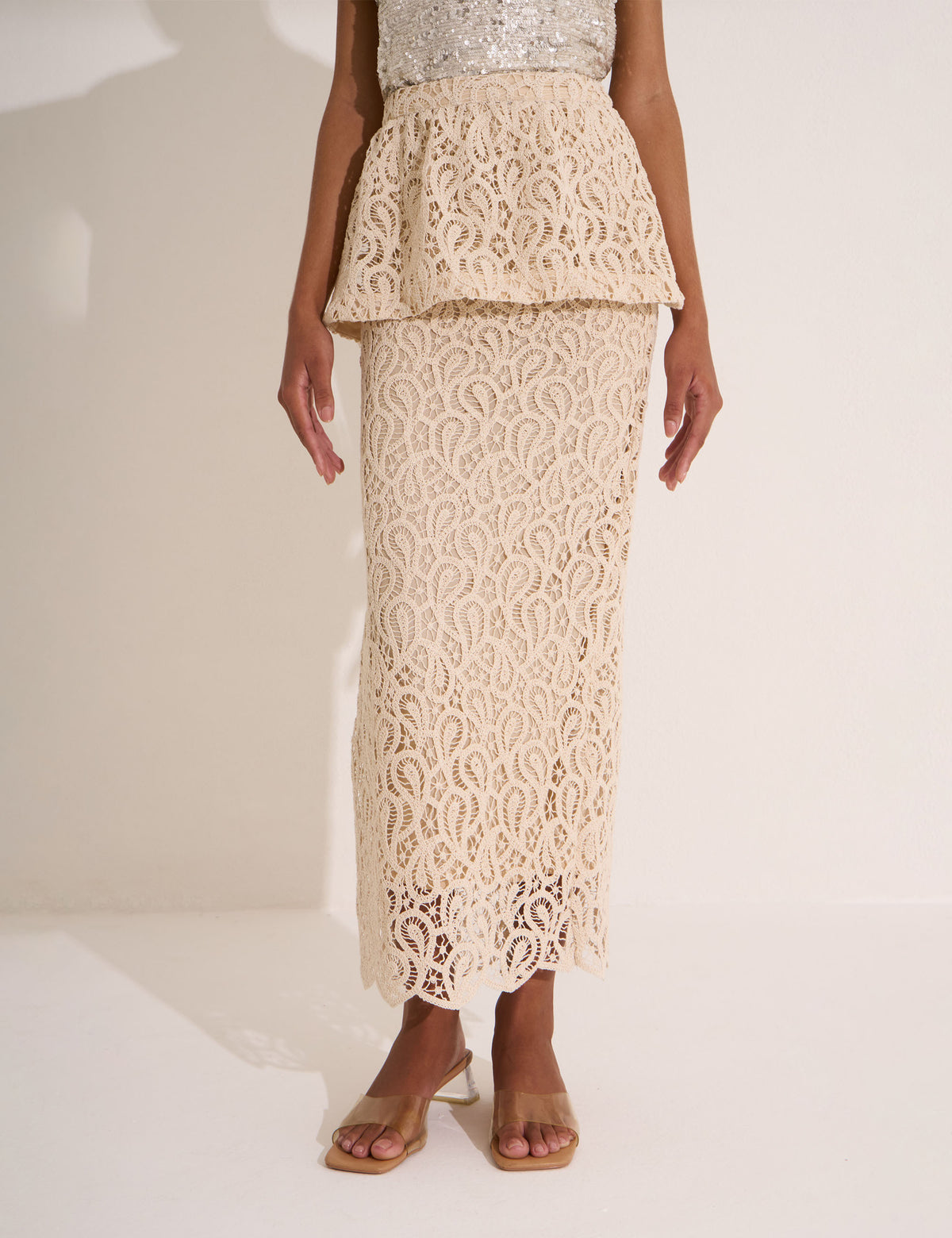 Saia Filomena Peplum Cru