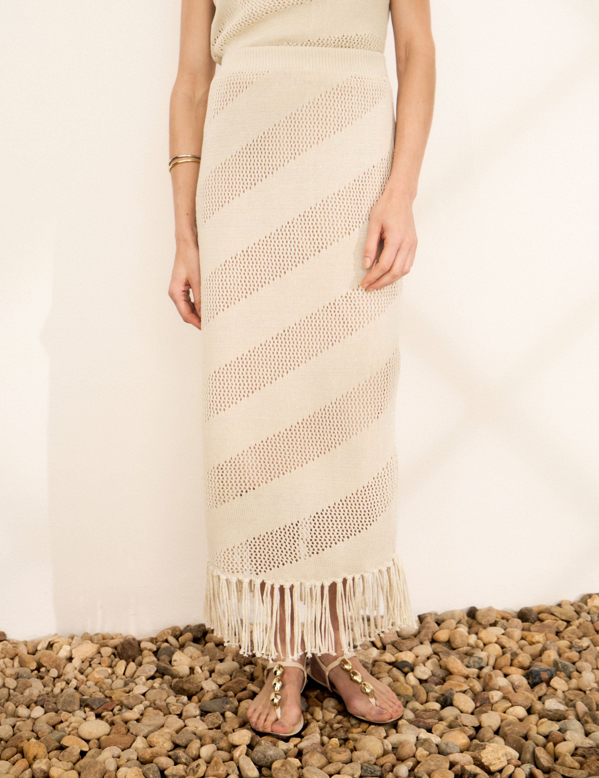 Saia Malta Tricot Bege