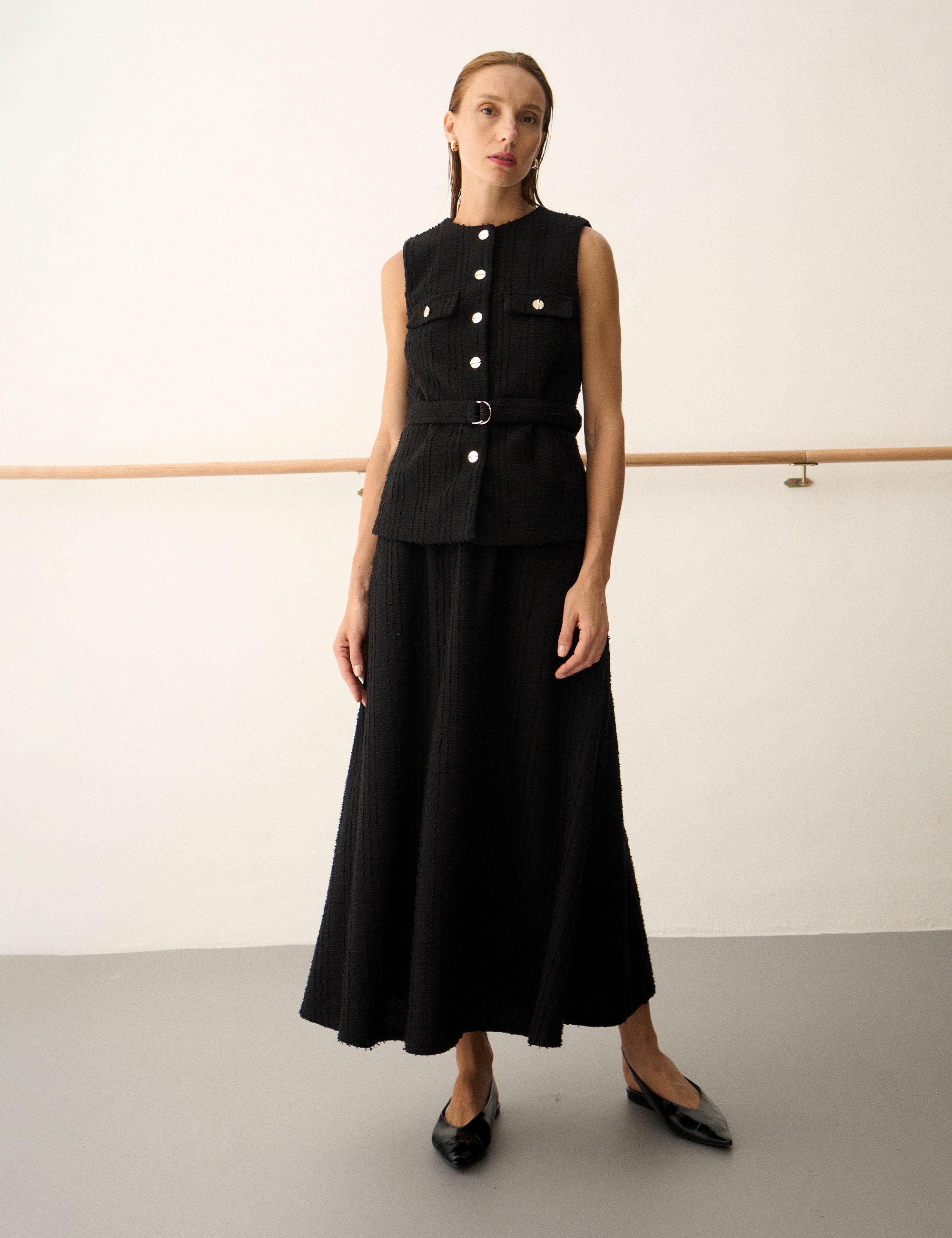 Saia Margot Bouclé Preto