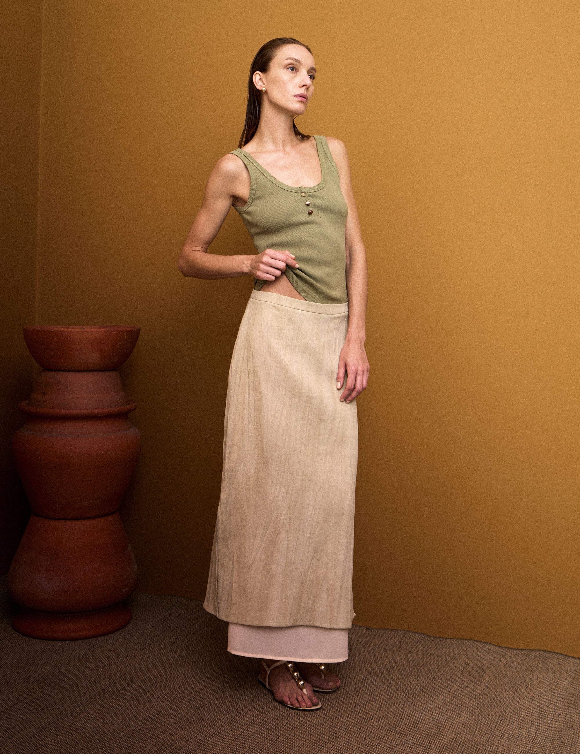 Saia Mello Rustico Bege