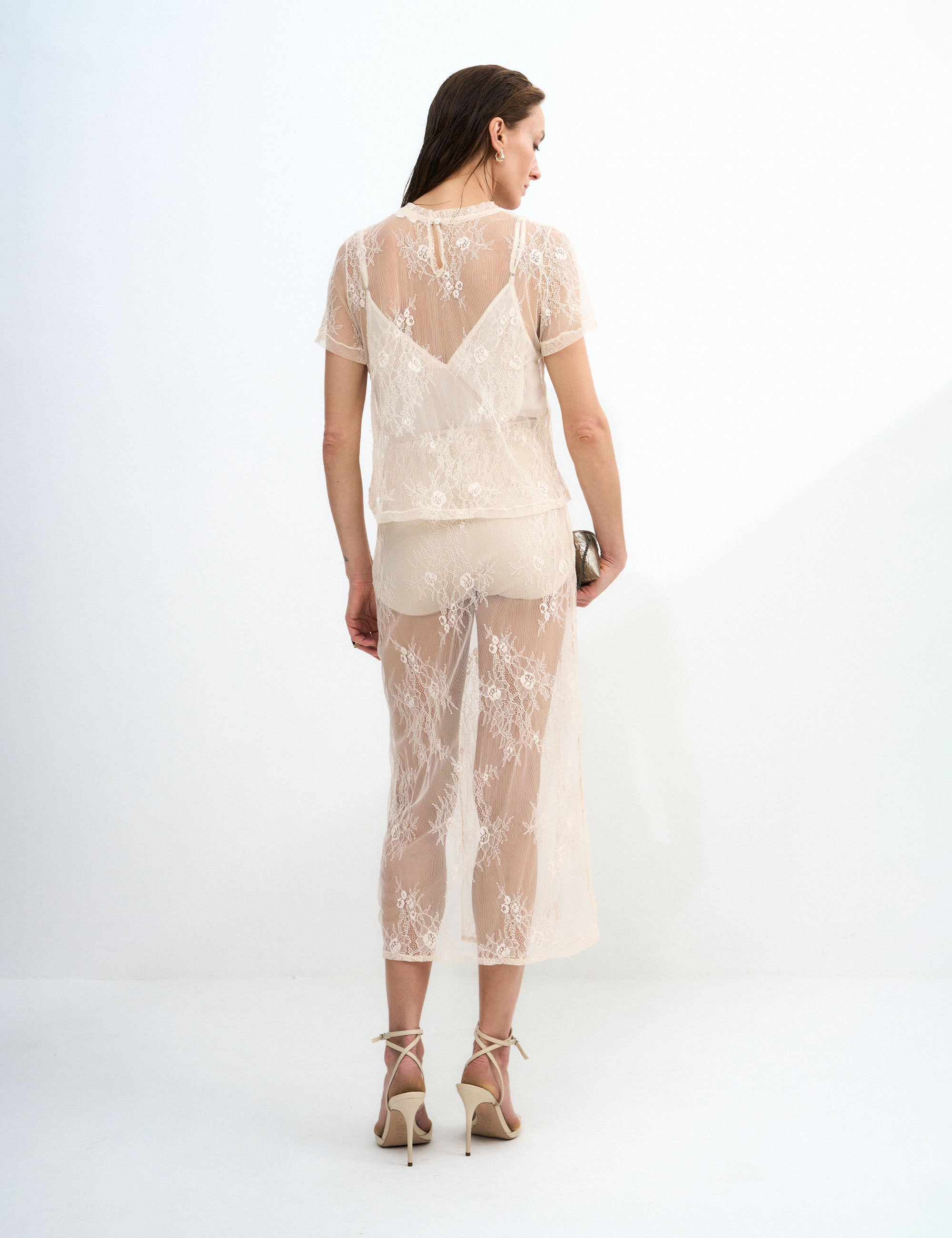 Saia Provence Renda Marfim