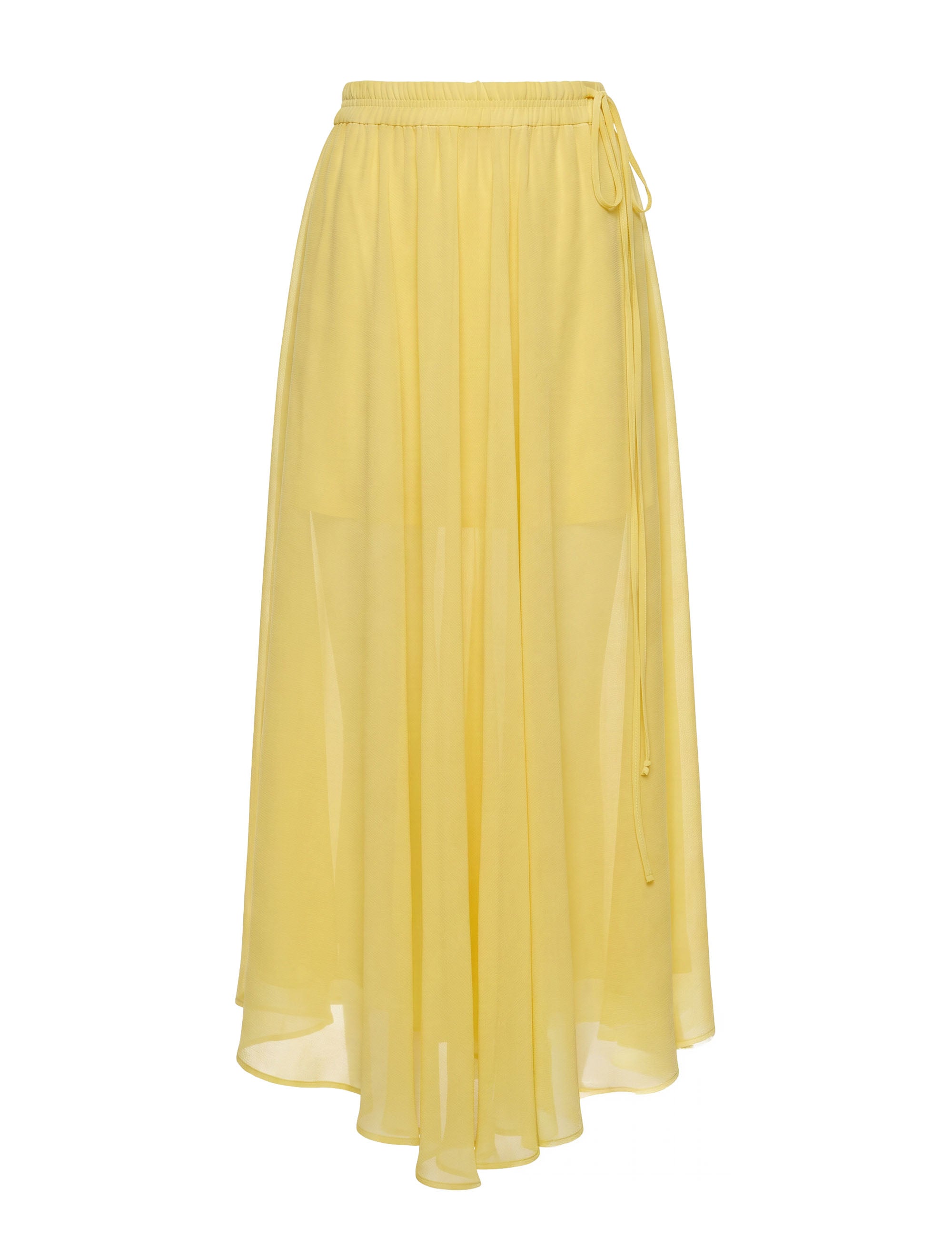 Saia Gabriela Chifon Amarelo