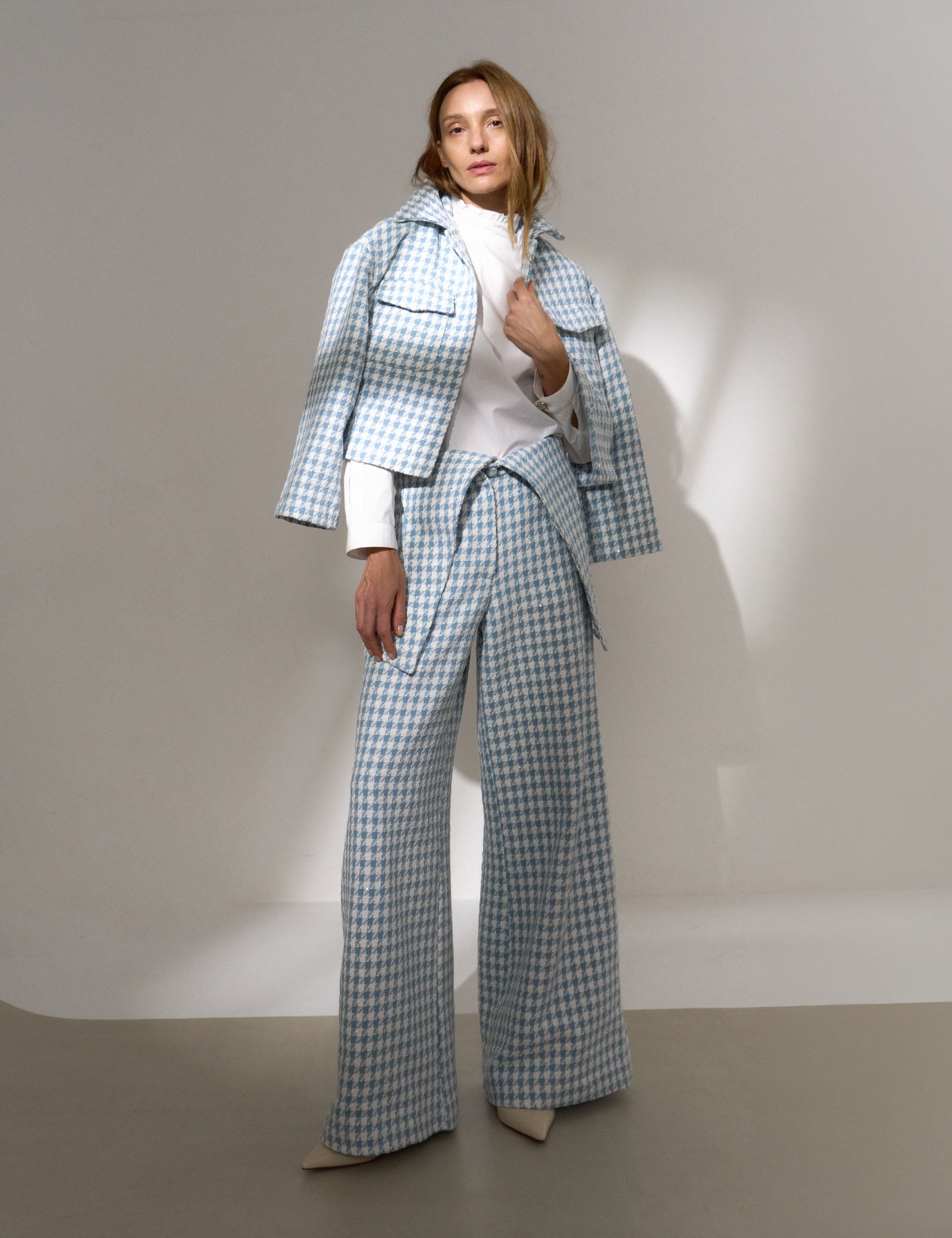 Salopete Elle Tweed Azul