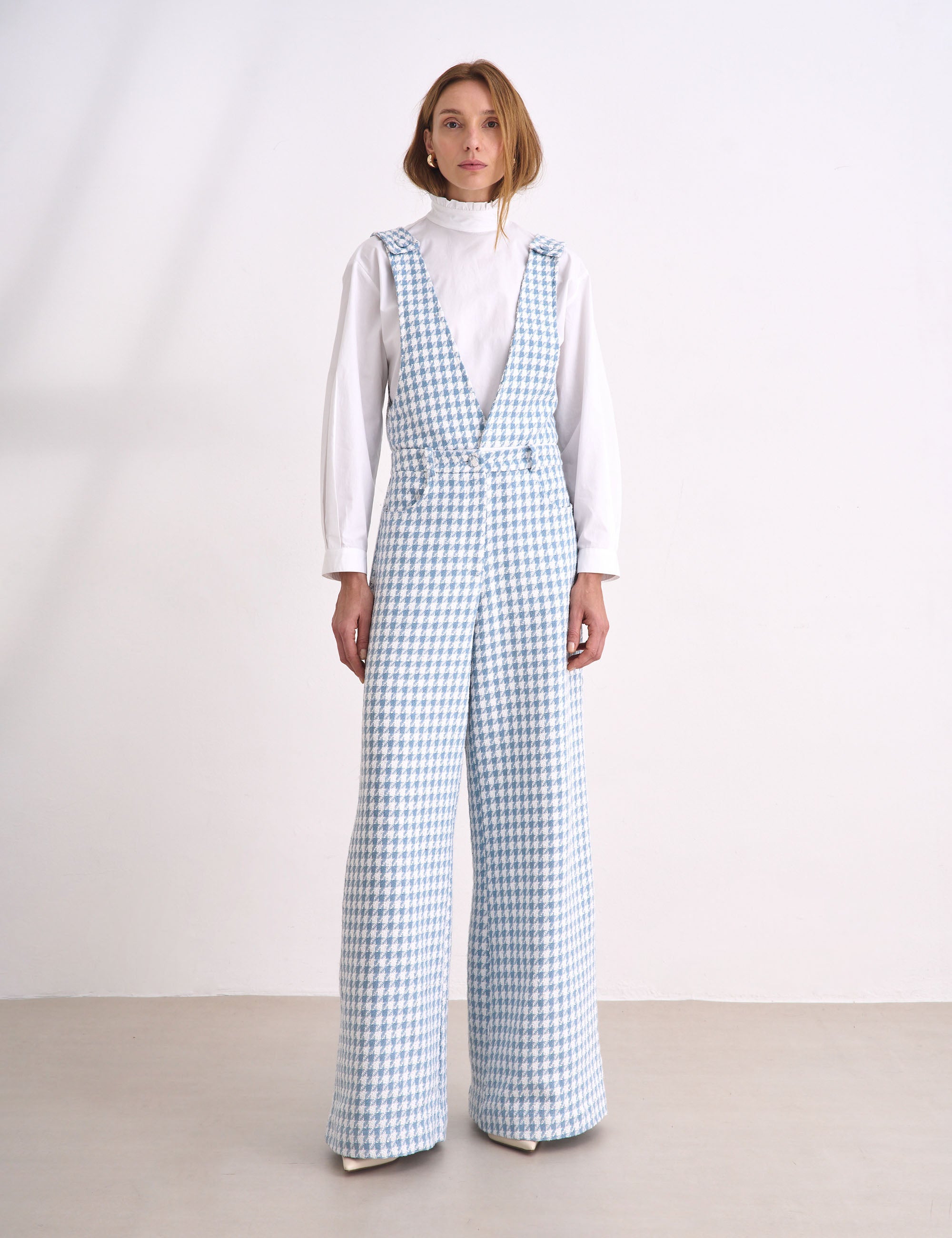 Salopete Elle Tweed Azul