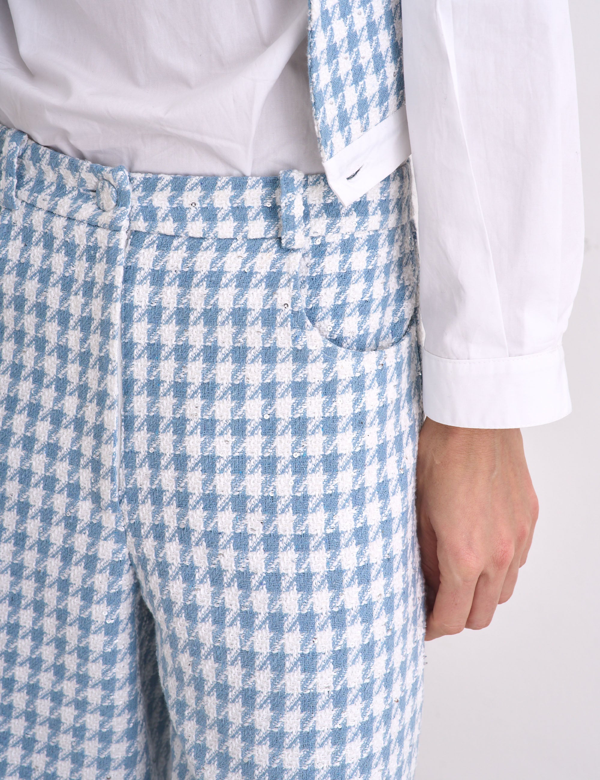 Salopete Elle Tweed Azul