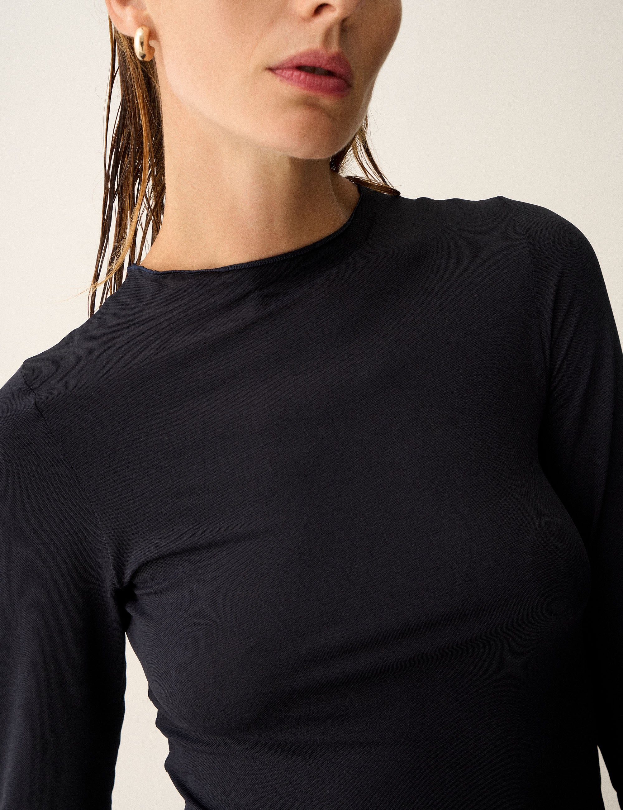 Segunda Pele Jersey Preto