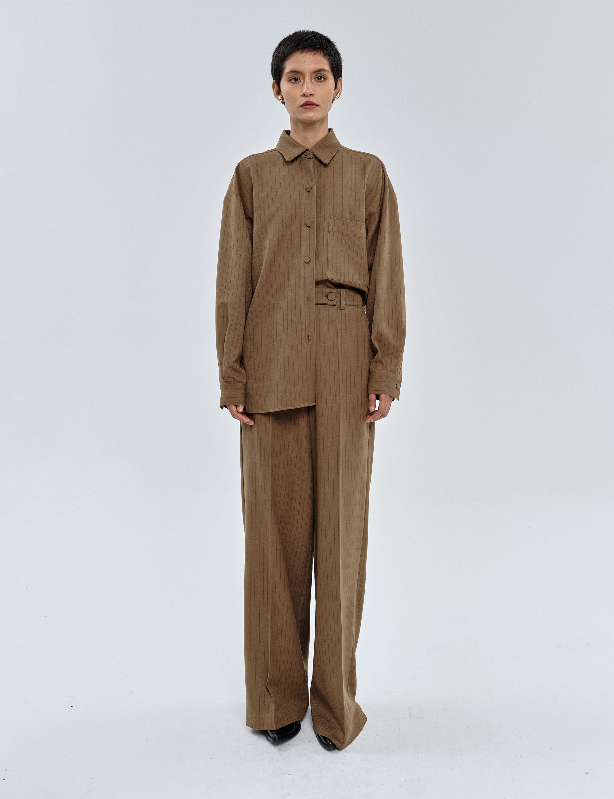 Shacket Diana Risca Marrom