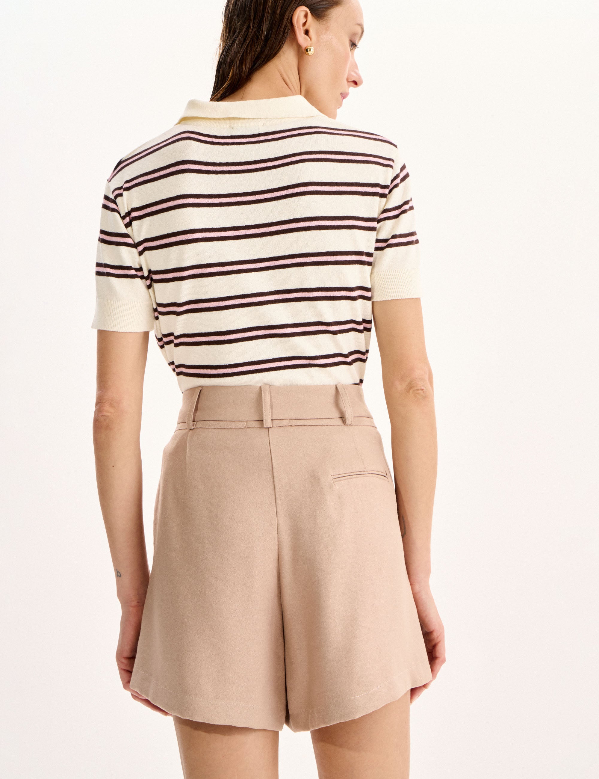 Shorts Chiara Viscose Bege