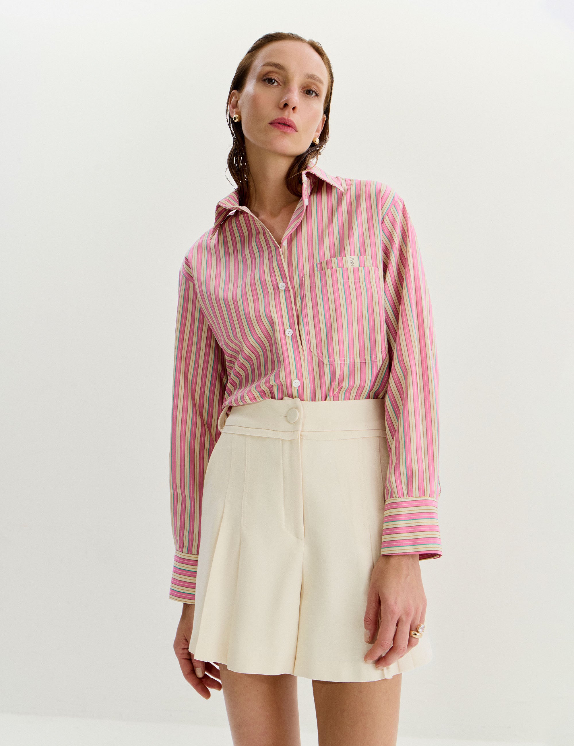 Shorts Chiara Viscose Off White