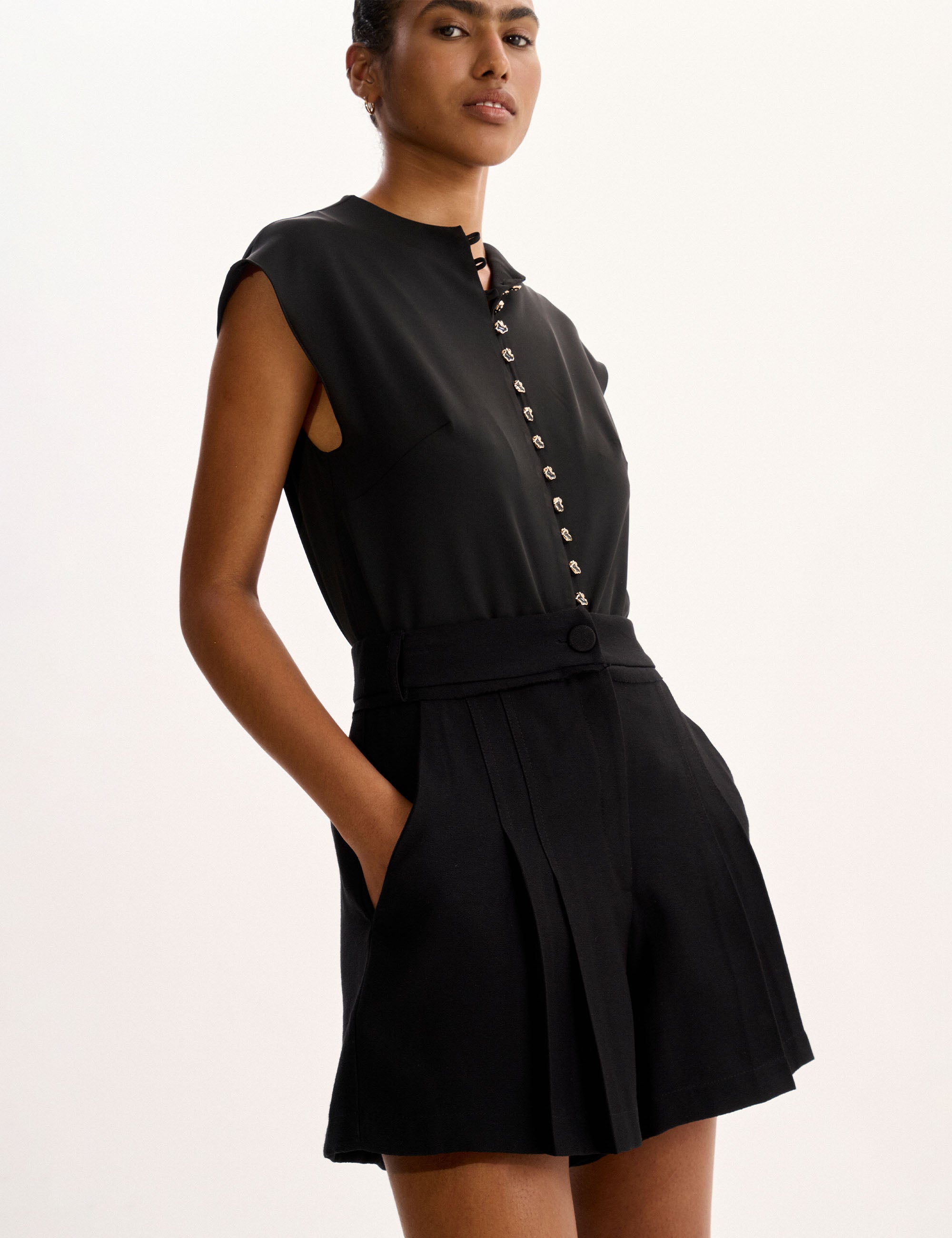 Shorts Chiara Viscose Preto