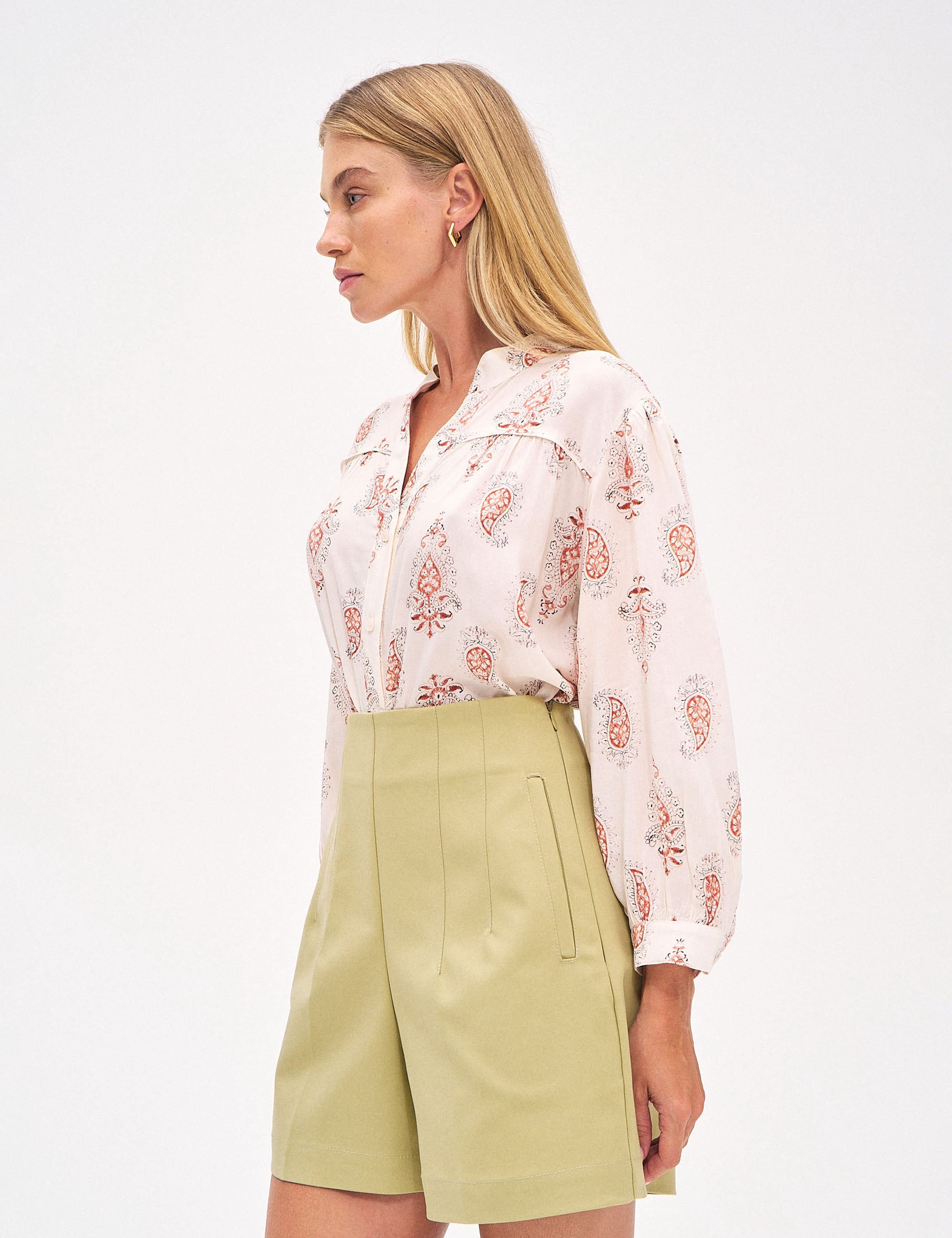 Shorts Havana Alfaiataria Matcha