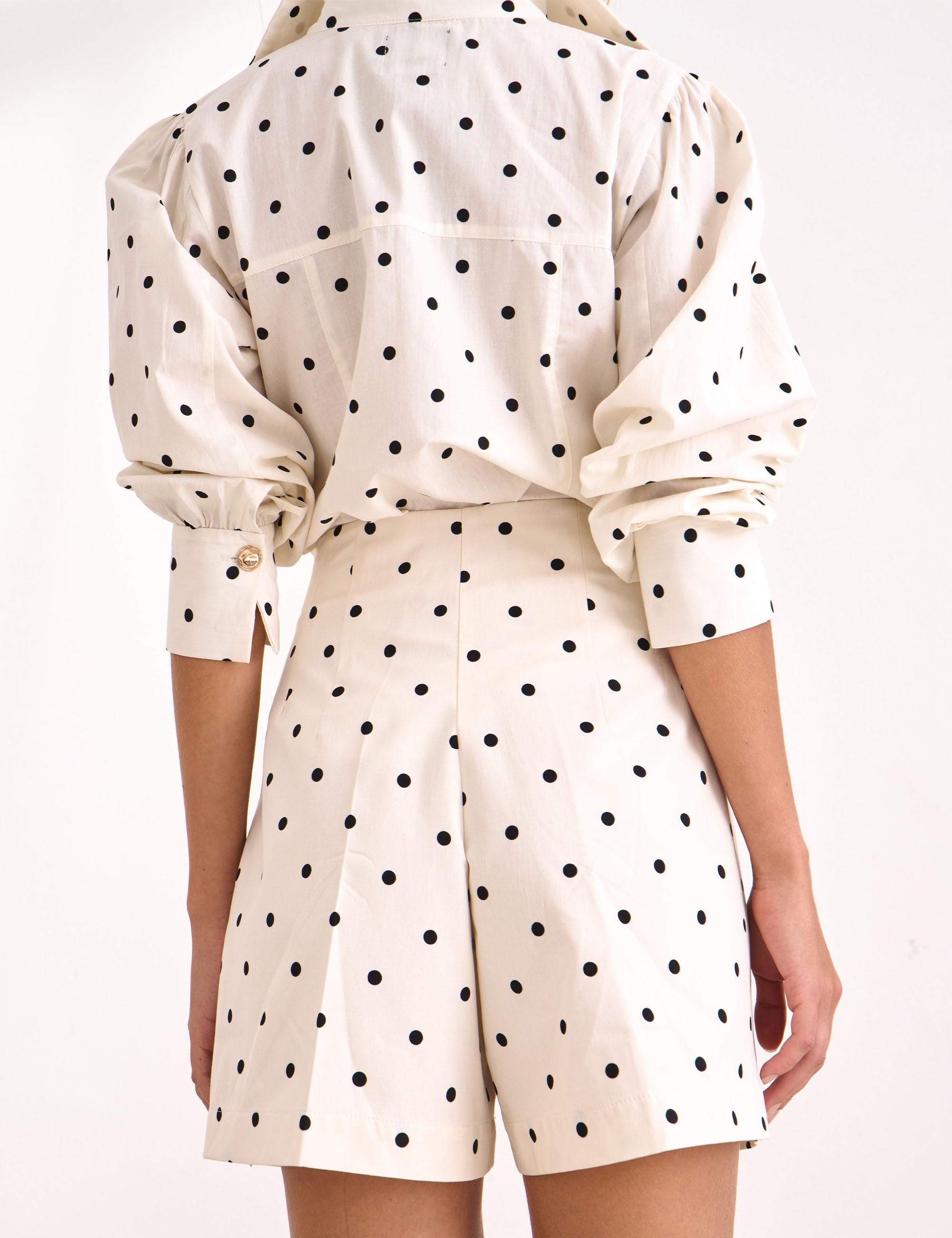 Shorts Poka Tricoline Off White