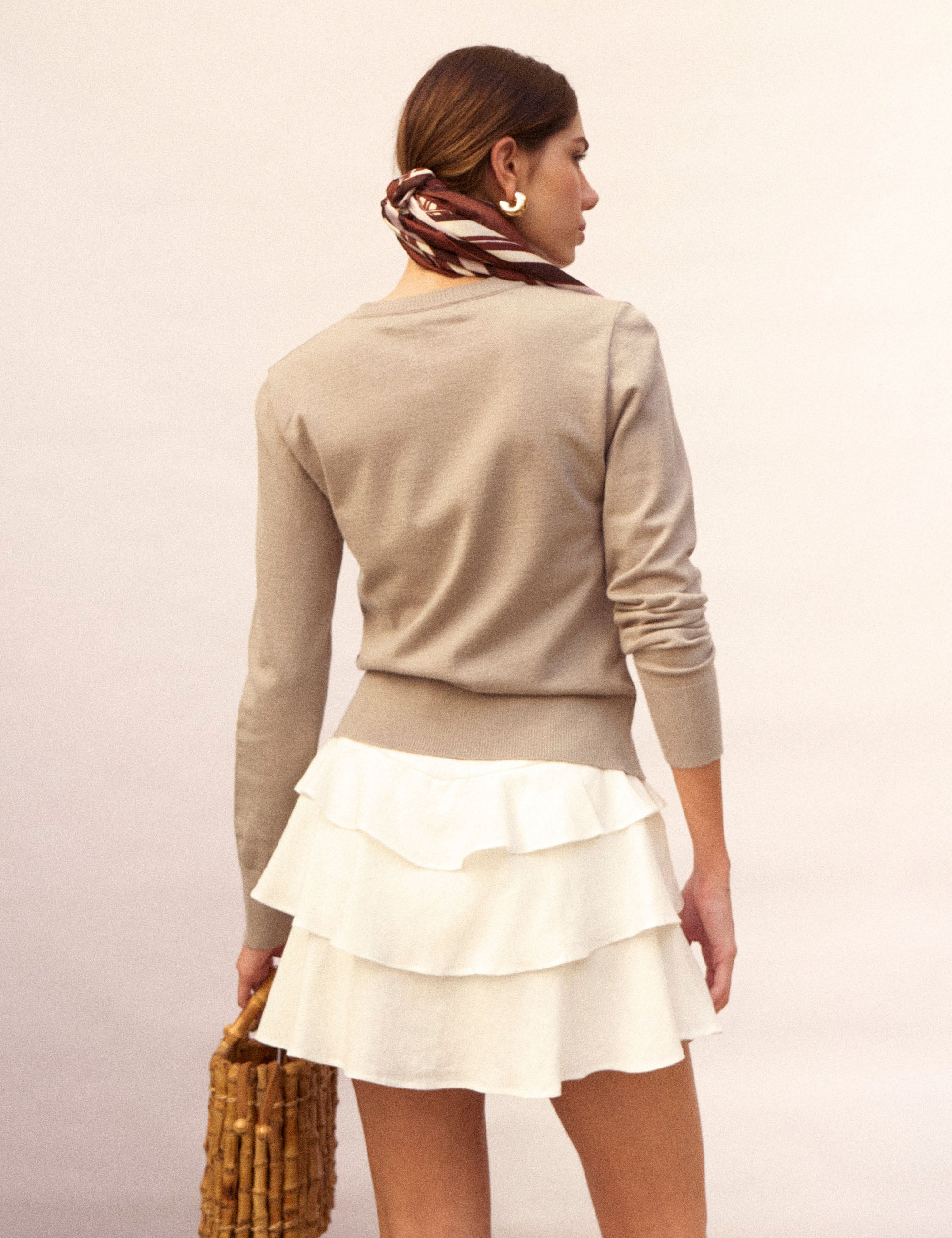 Shorts Saia Lucy Viscolinho Off White