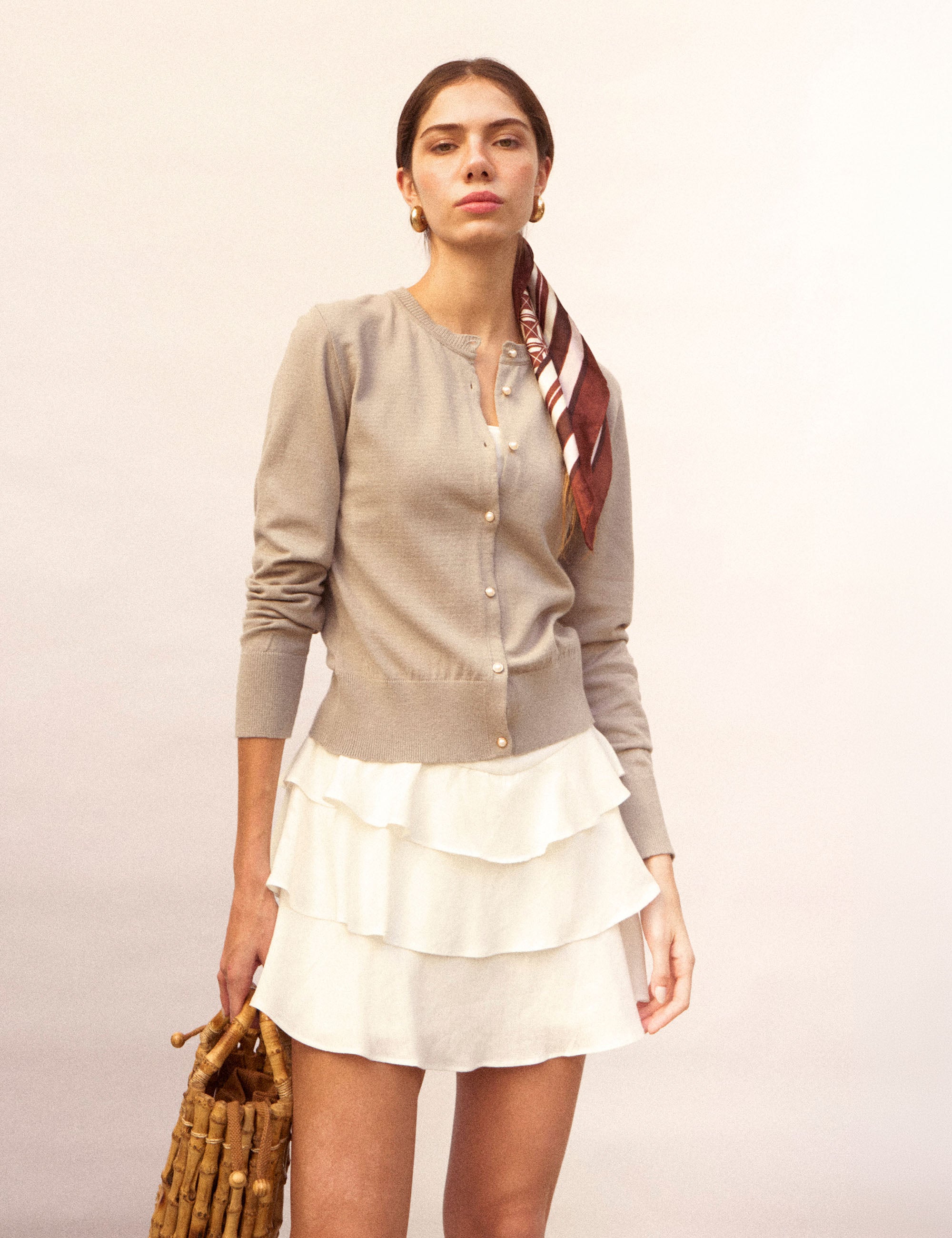 Shorts Saia Lucy Viscolinho Off White