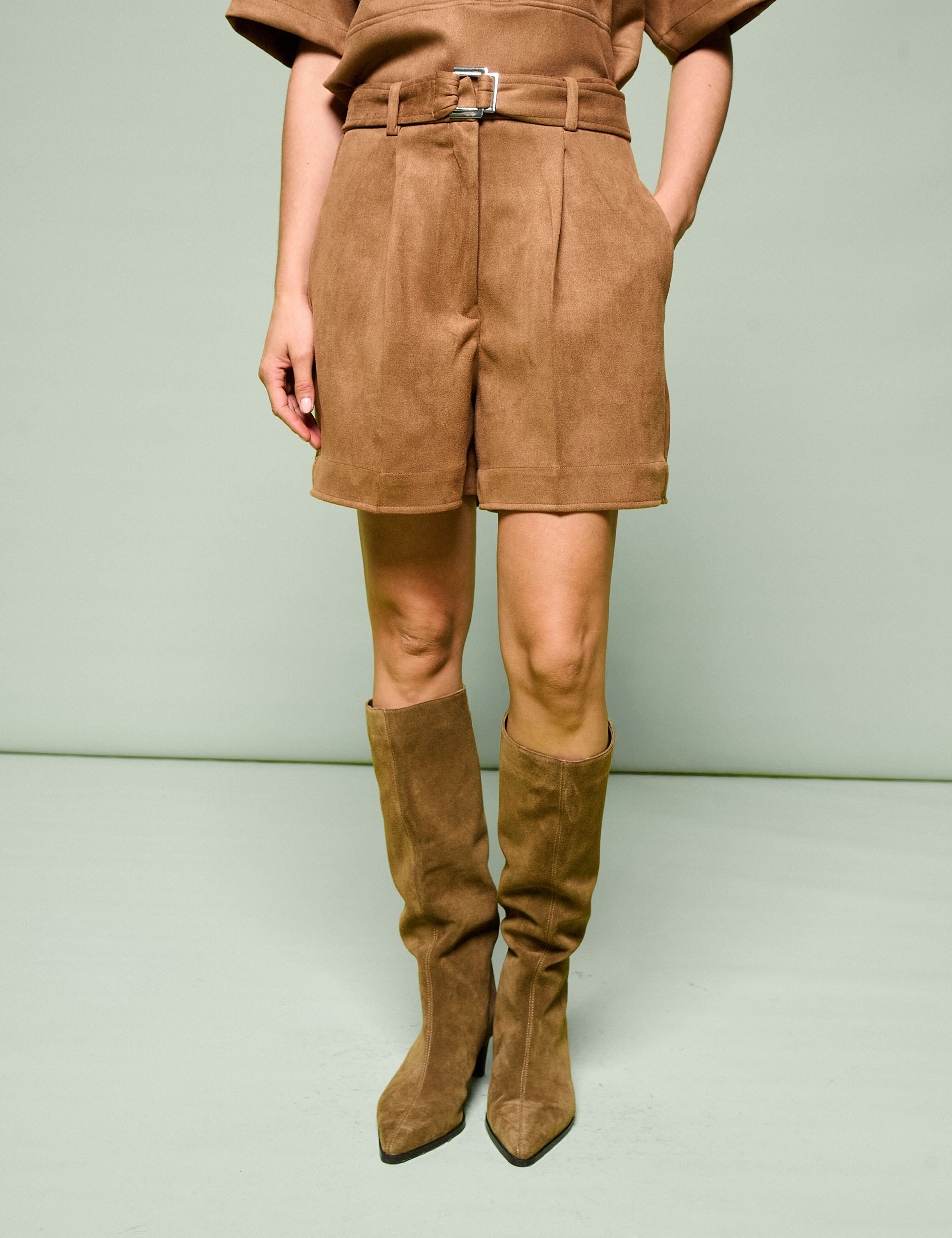 Shorts Stela Suede Mocha
