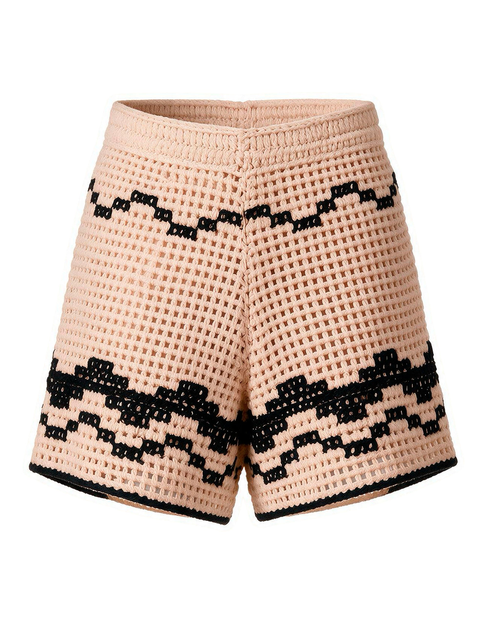 Shorts Florentina Crochê Bege