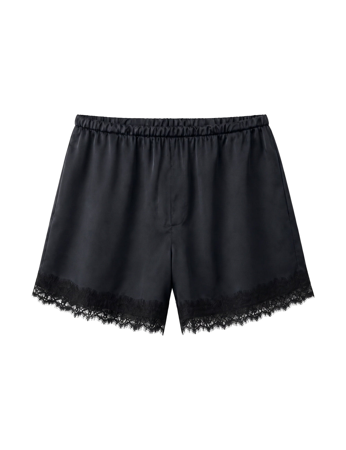Shorts Lingerie Acetinado Preto