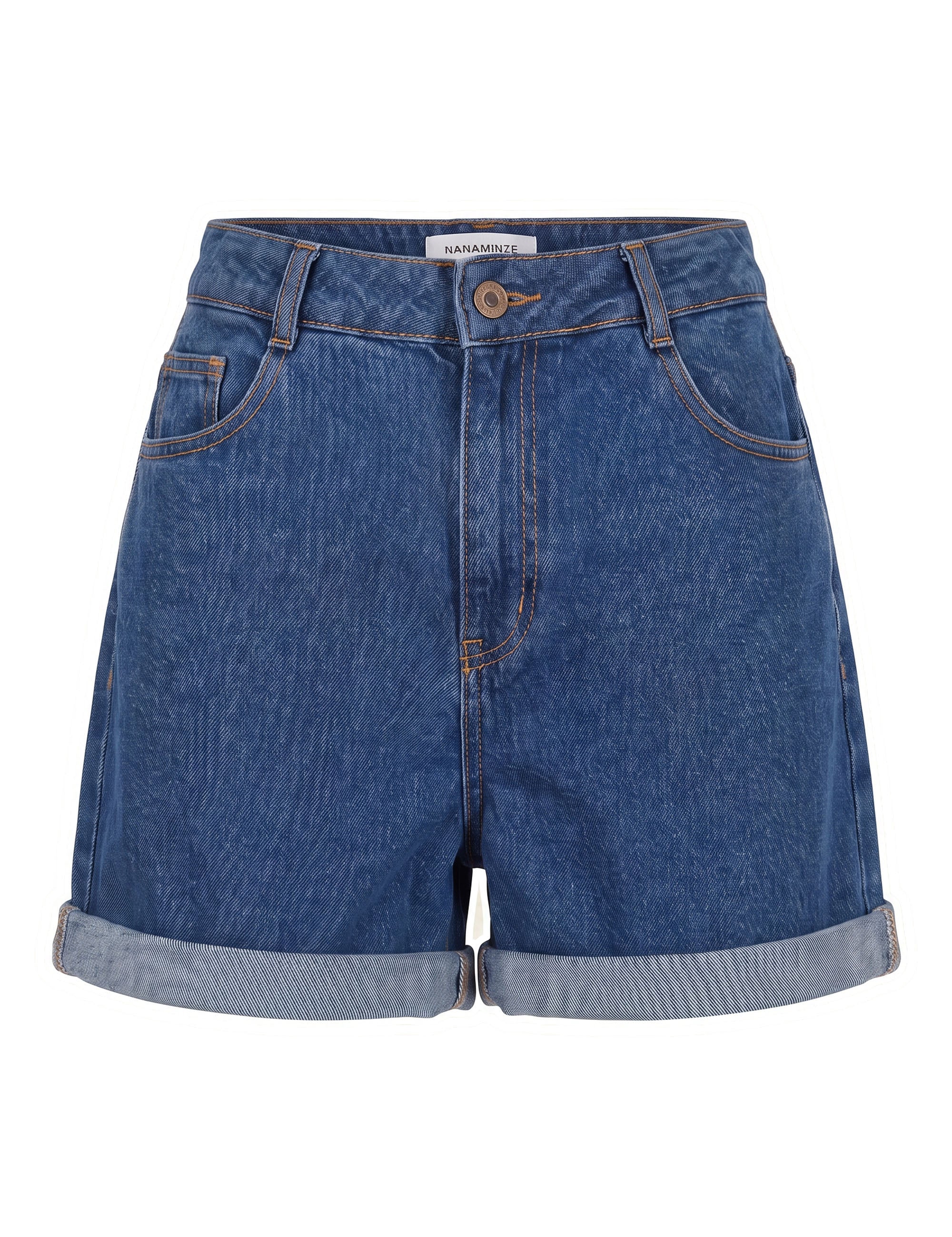 Shorts Thaissa Denim Jeans Médio