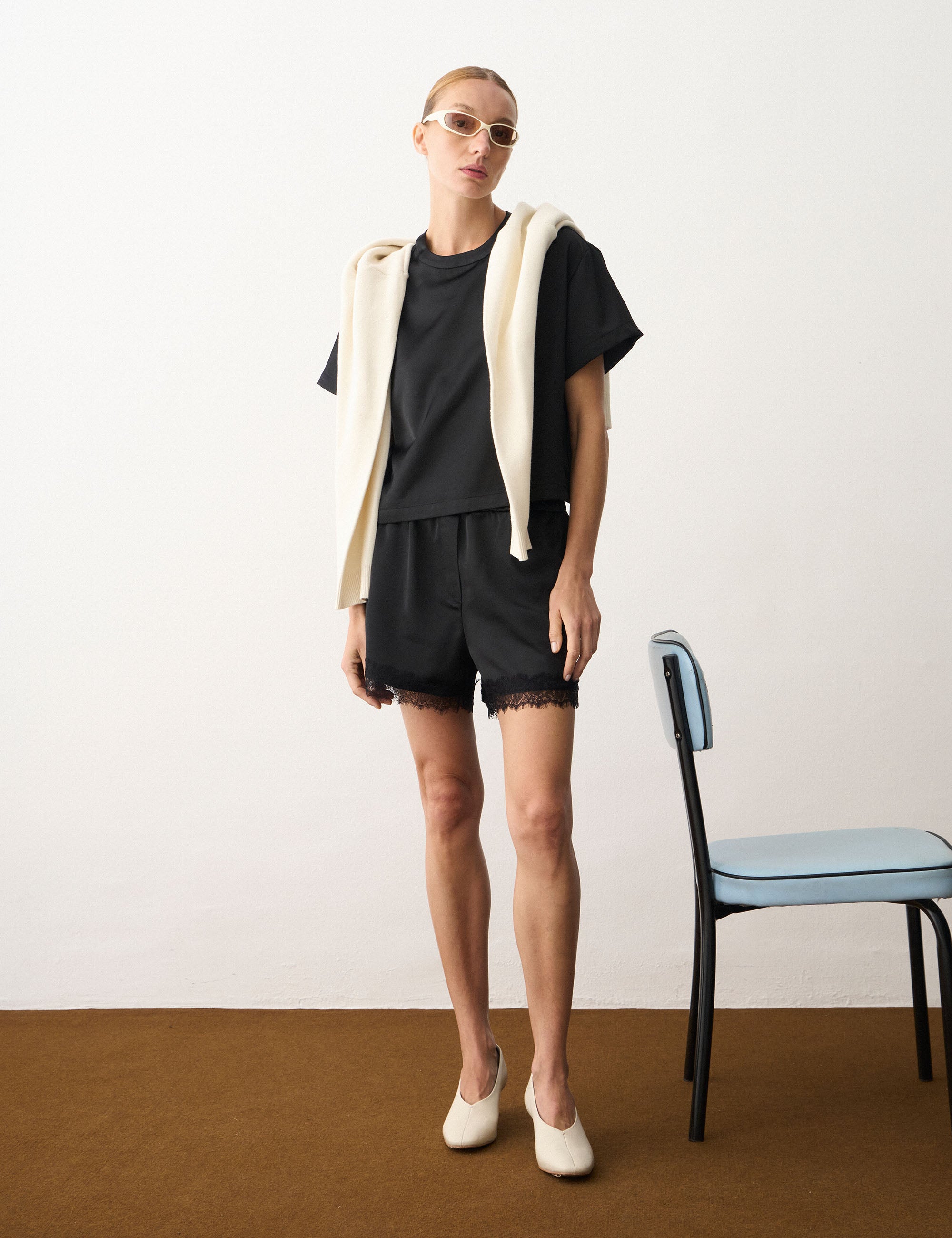 T-shirt Kate Acetinada Preto