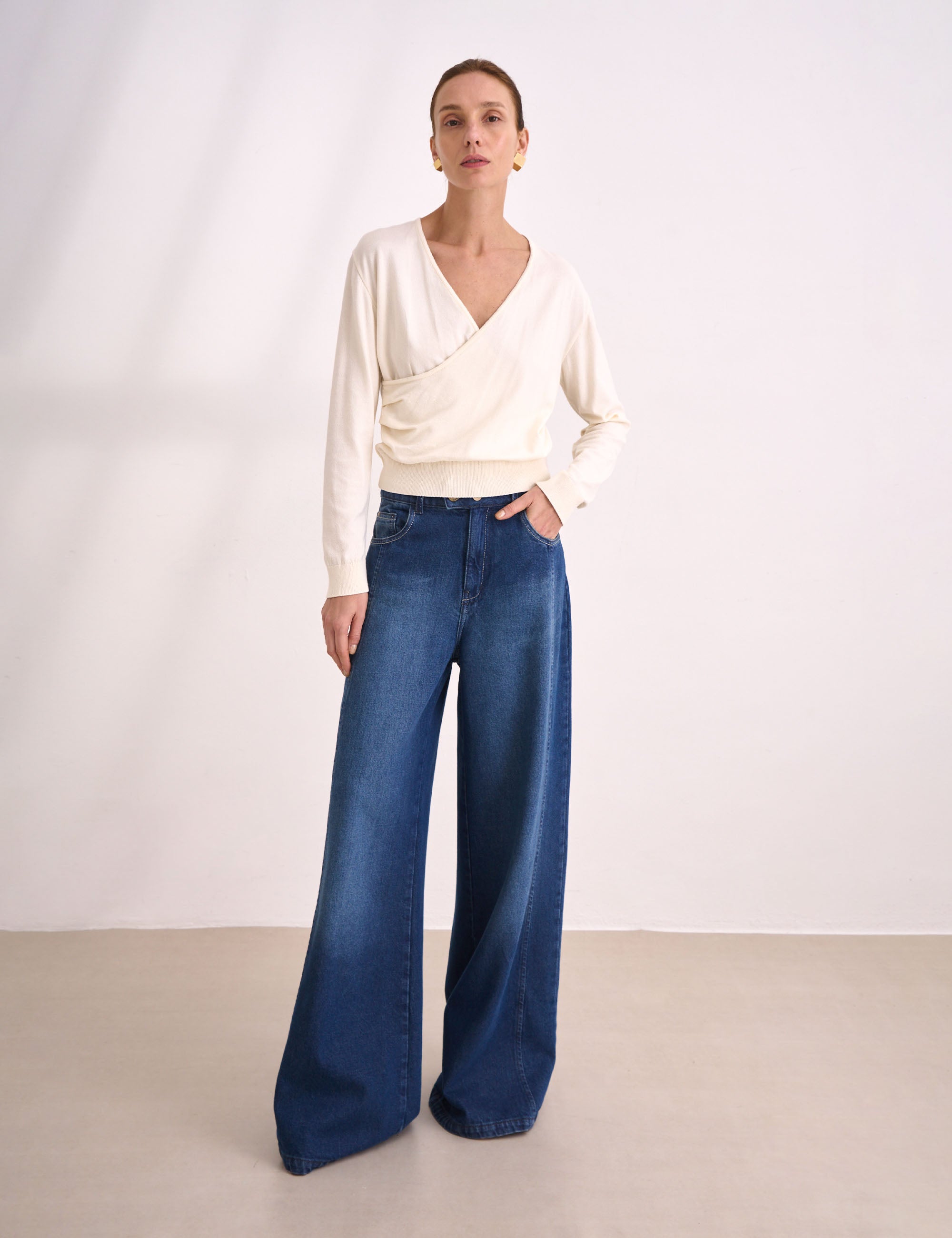 Tricot Beatriz Transpassado Off White