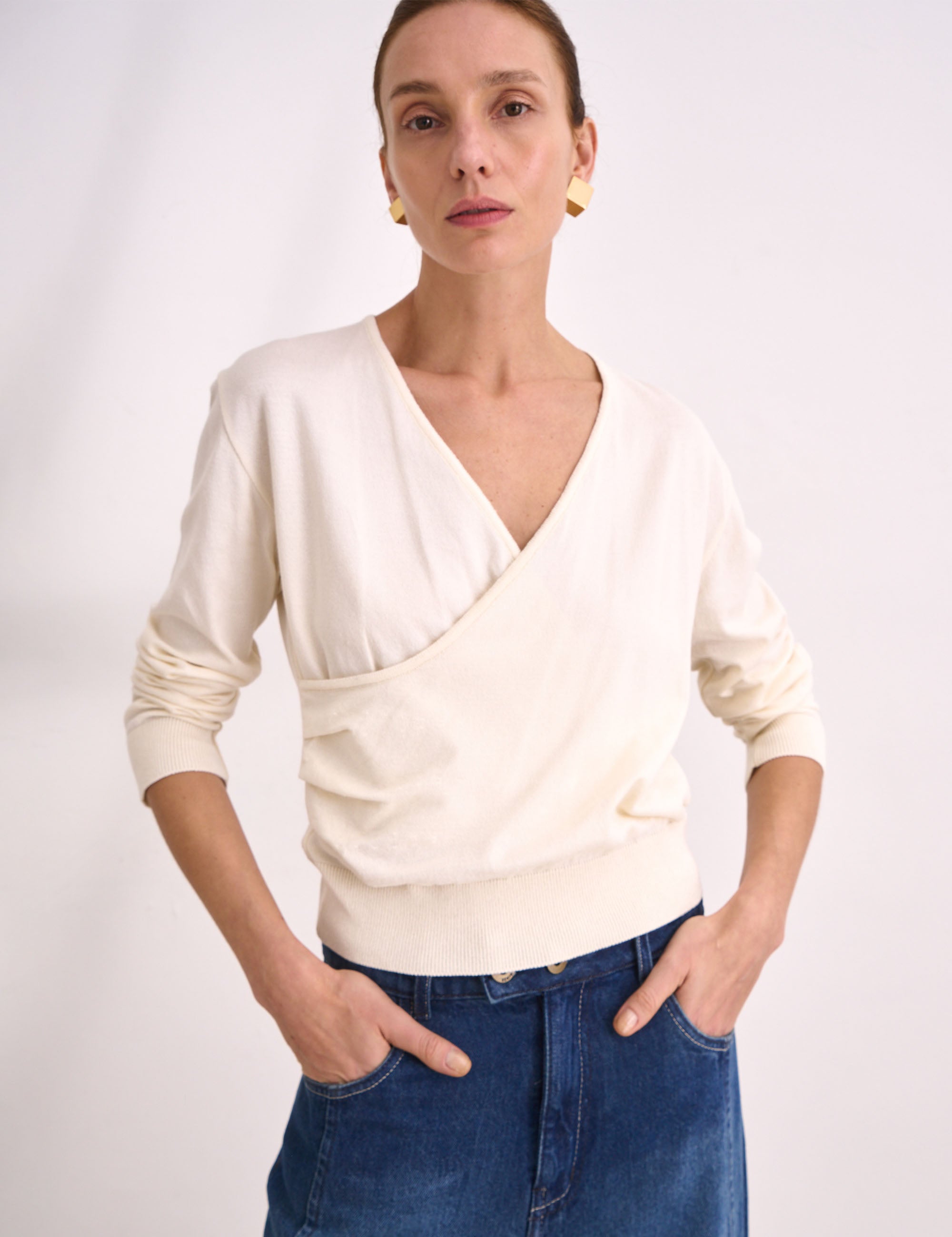 Tricot Beatriz Transpassado Off White