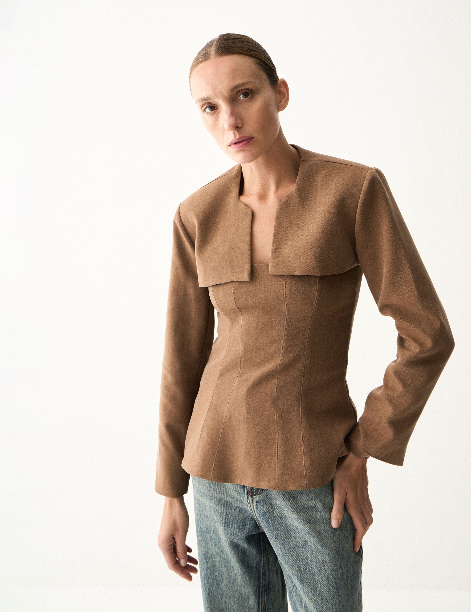 Twin Set Melissa Alfaiataria Marrom