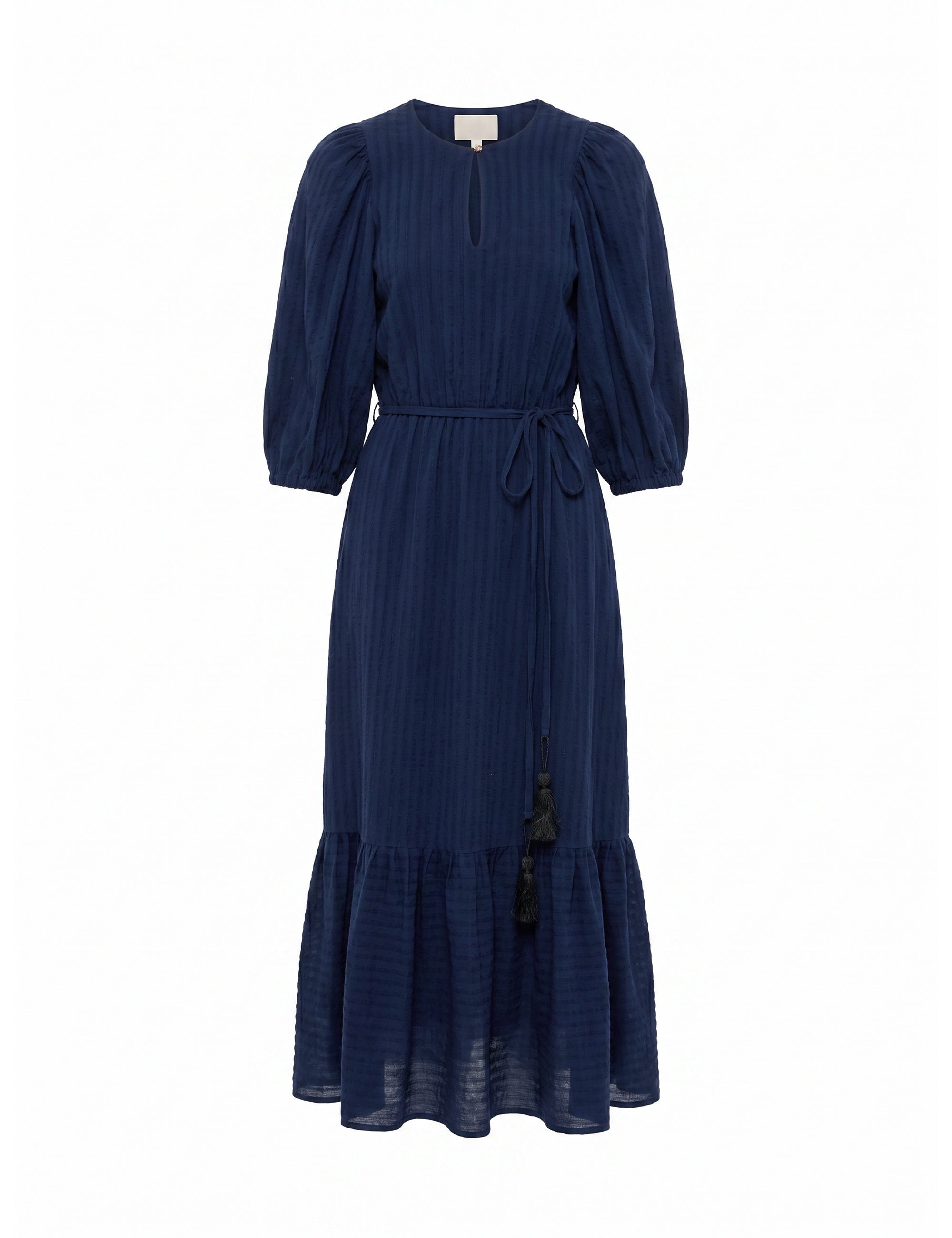 Vestido Romana Crepe Marinho
