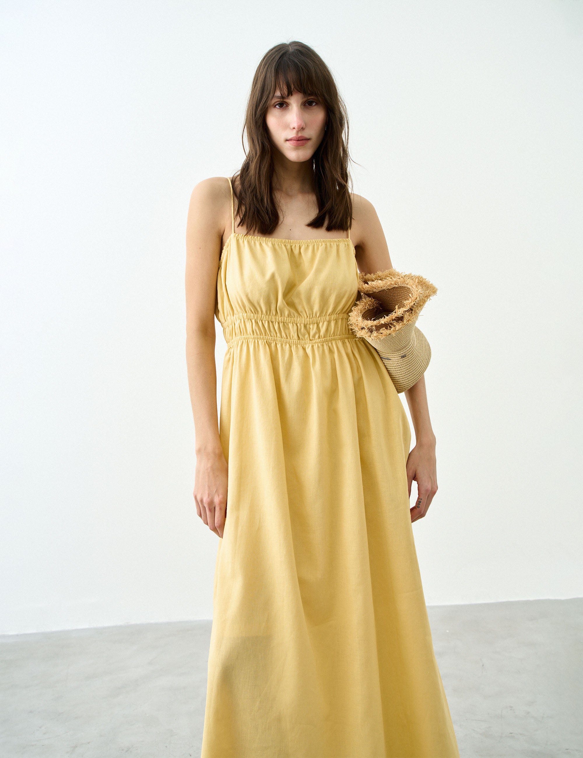 Vestido Adele Viscolinho Amarelo