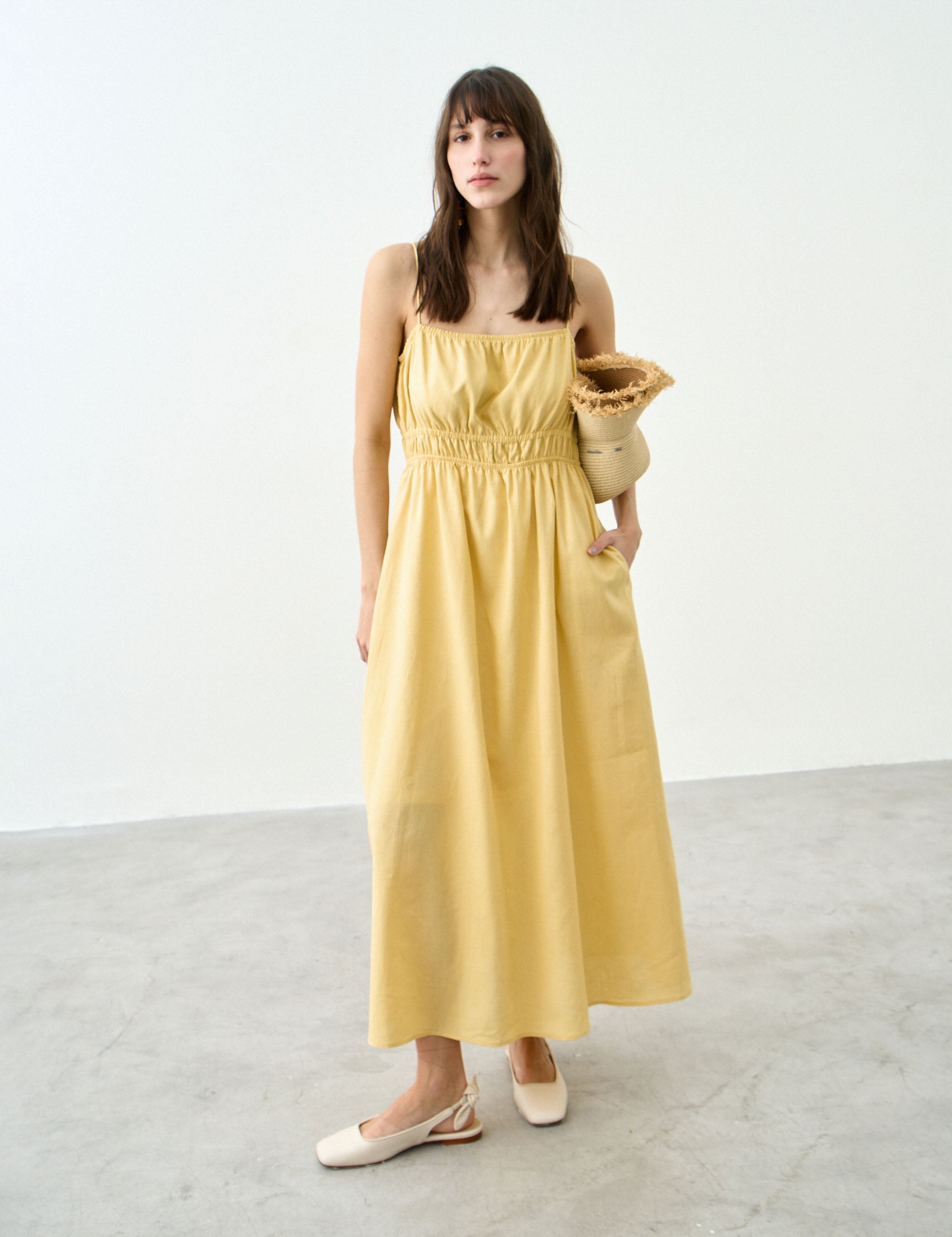 Vestido Adele Viscolinho Amarelo
