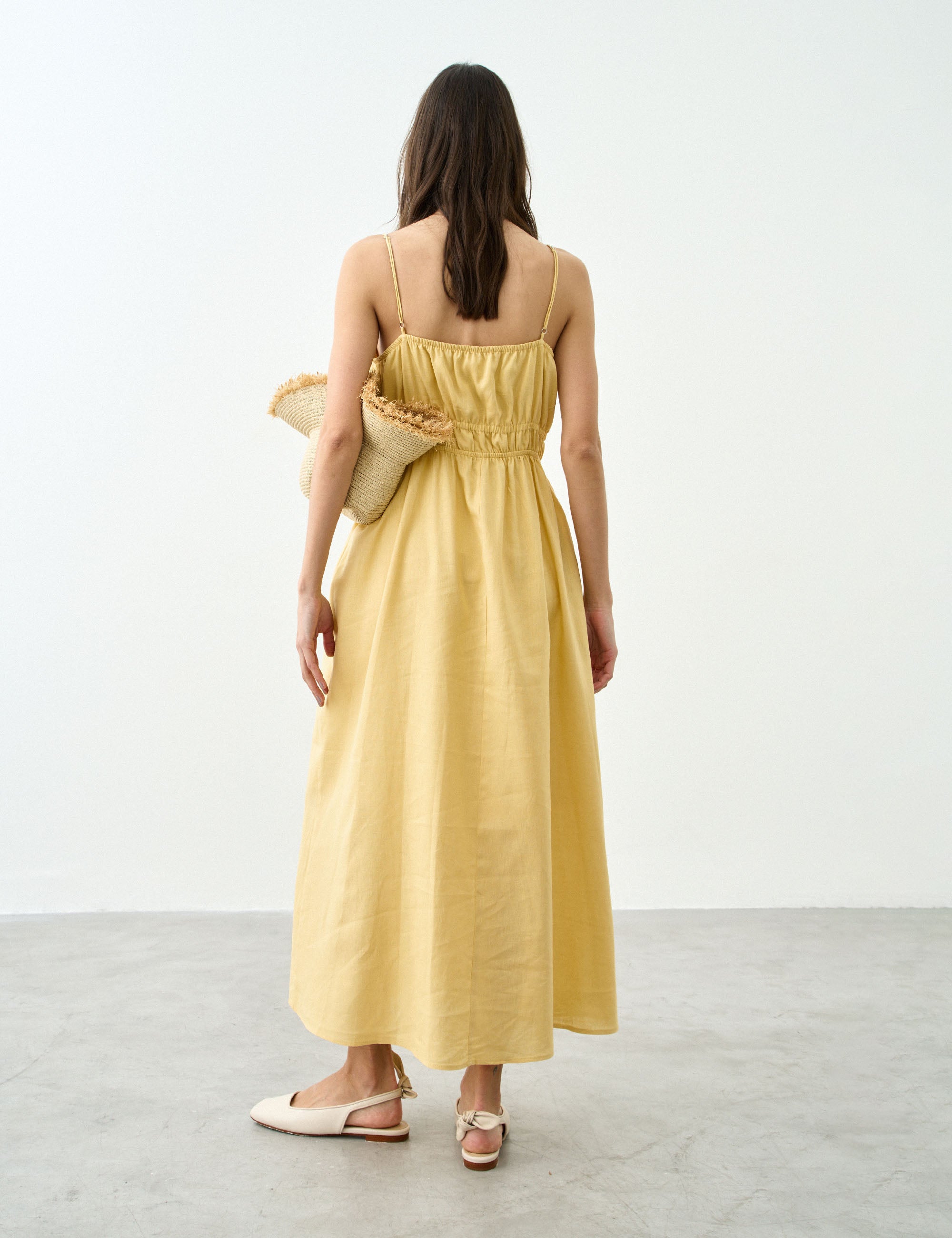 Vestido Adele Viscolinho Amarelo