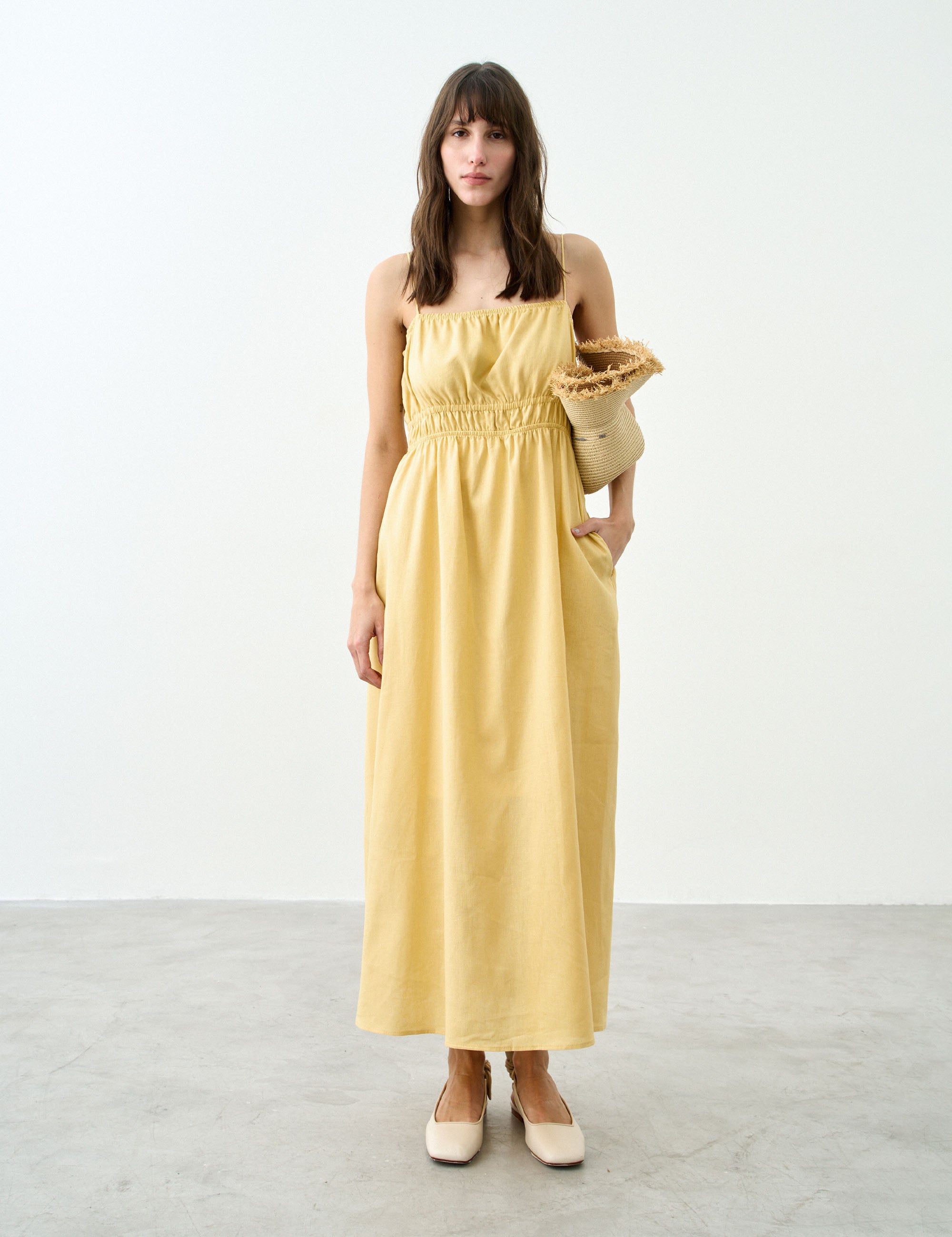 Vestido Adele Viscolinho Amarelo