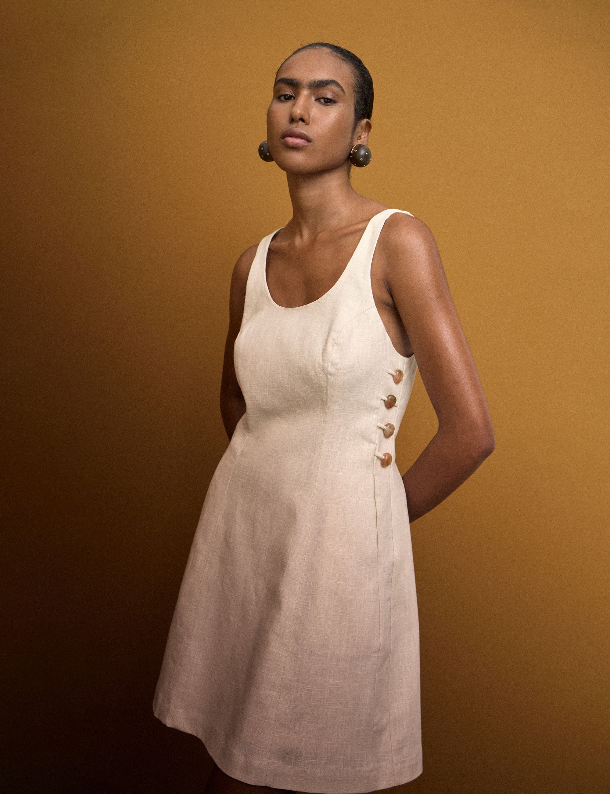 Vestido Agata Rami Areia