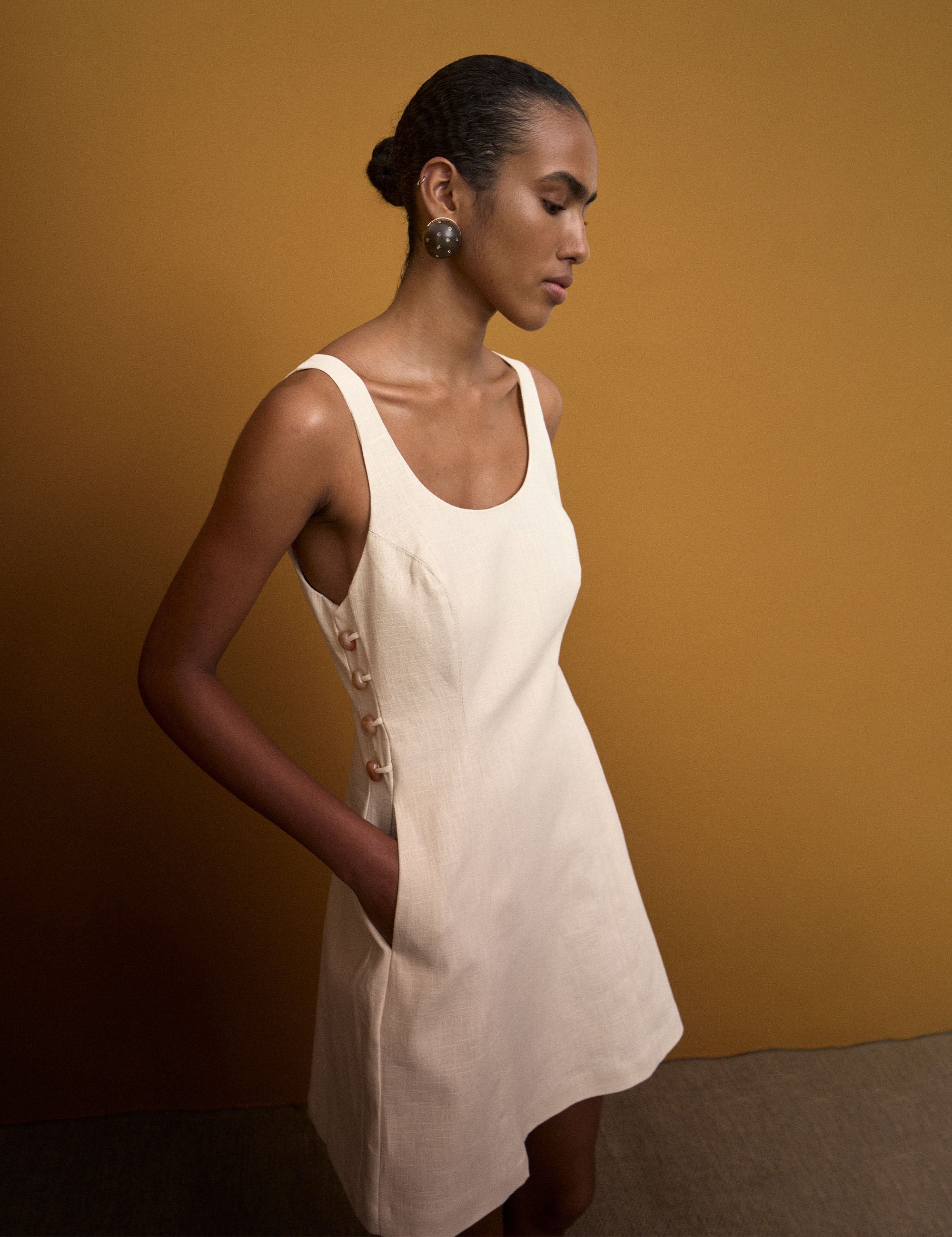 Vestido Agata Rami Areia