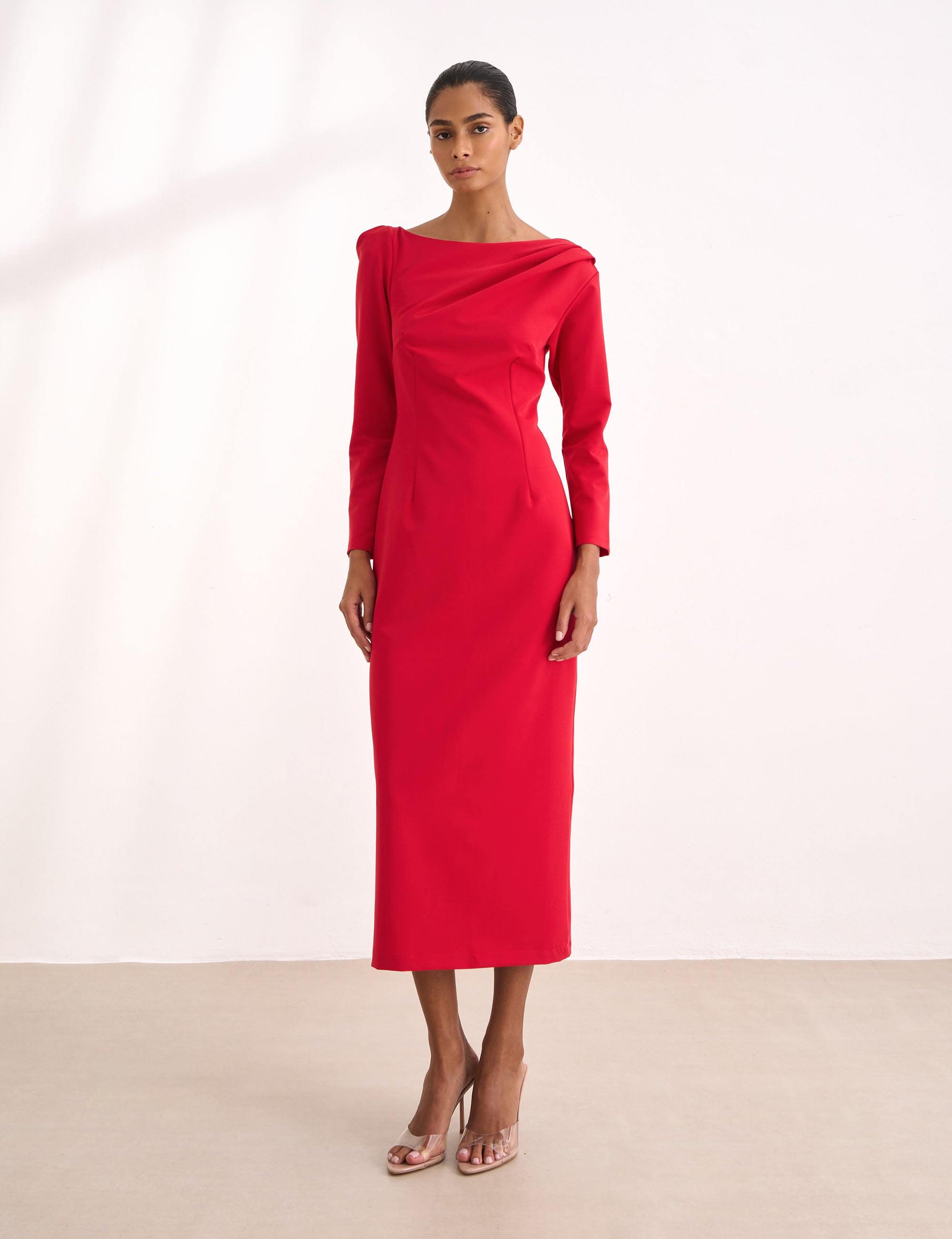 Vestido Arlete Alfaiataria Vermelho