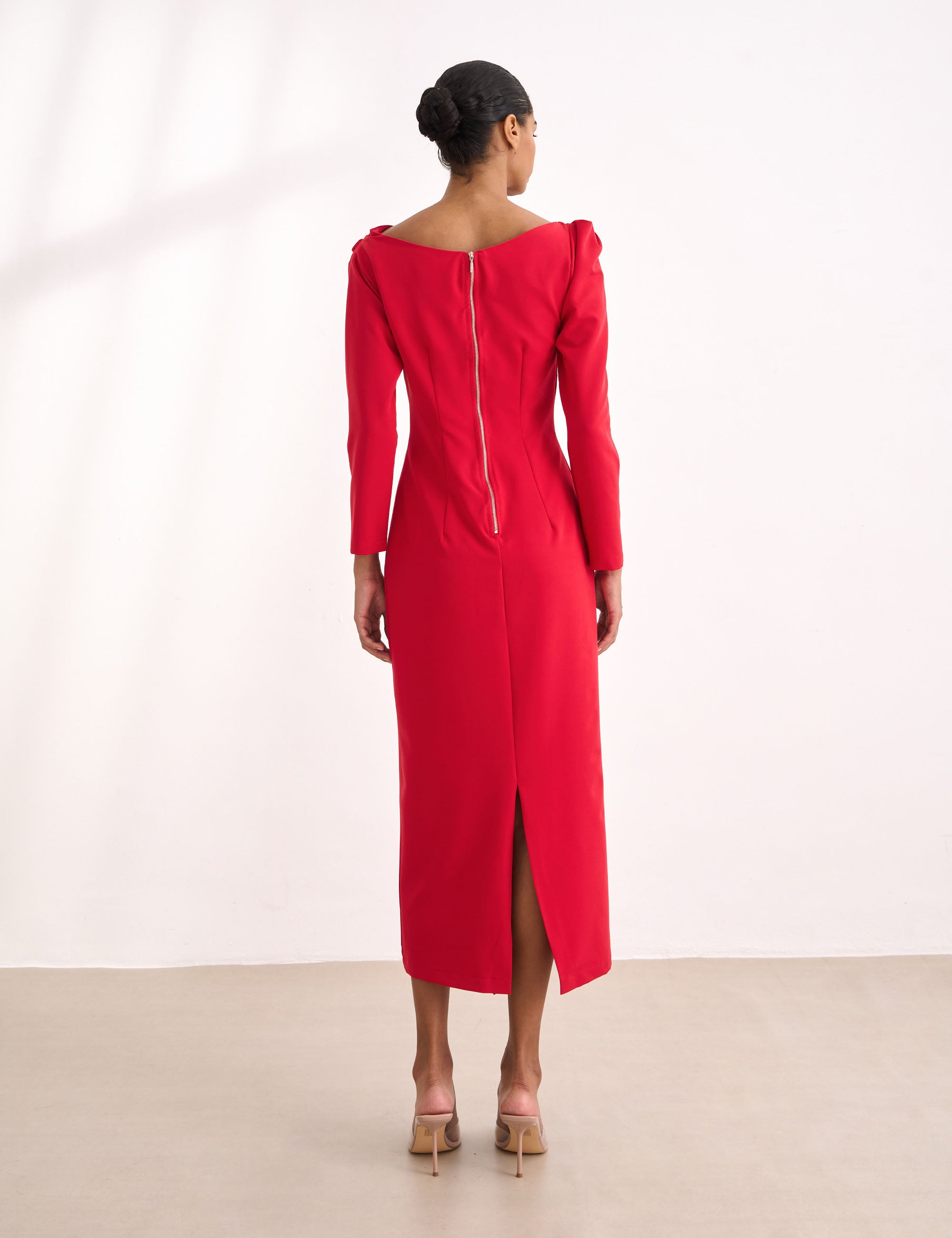 Vestido Arlete Alfaiataria Vermelho