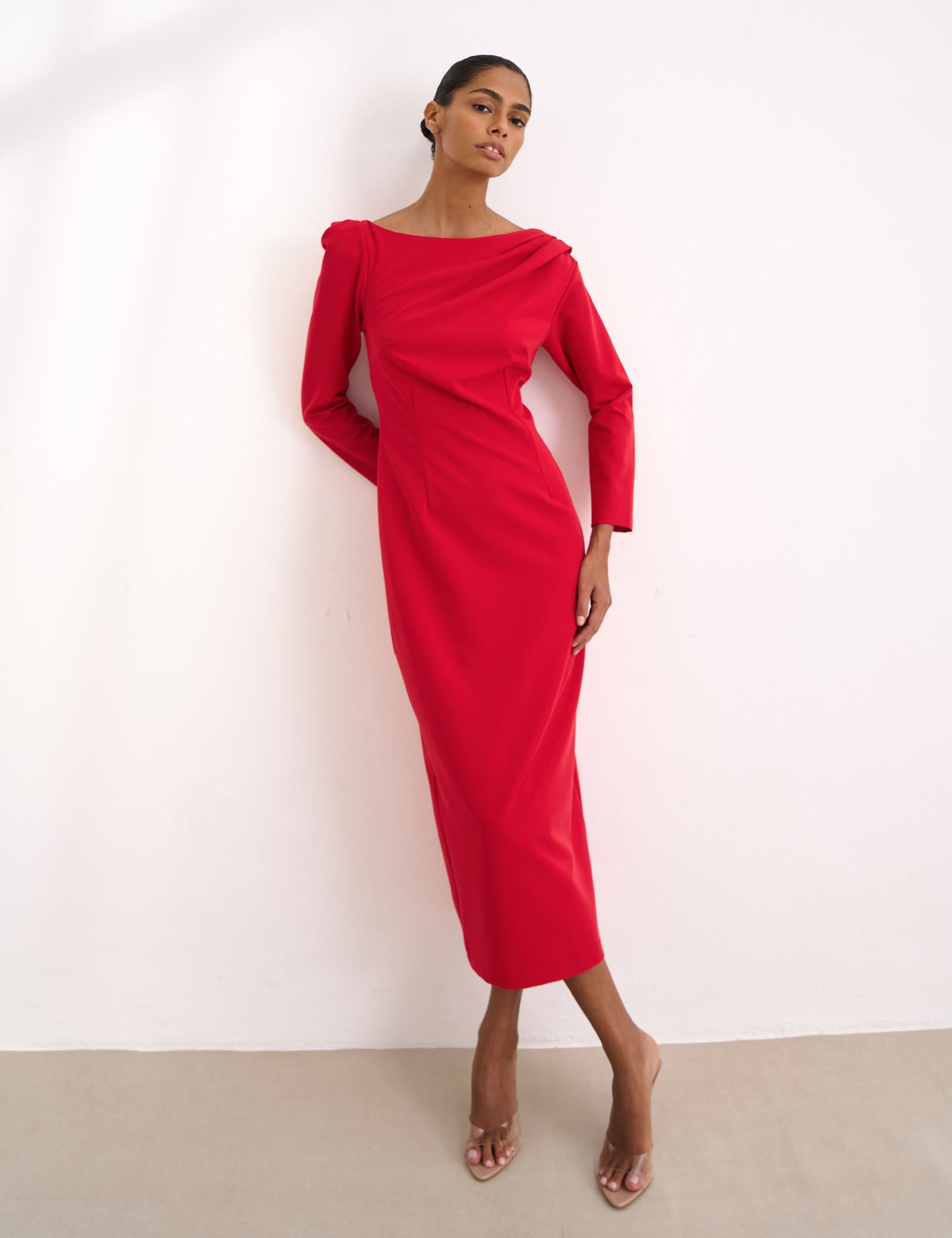 Vestido Arlete Alfaiataria Vermelho