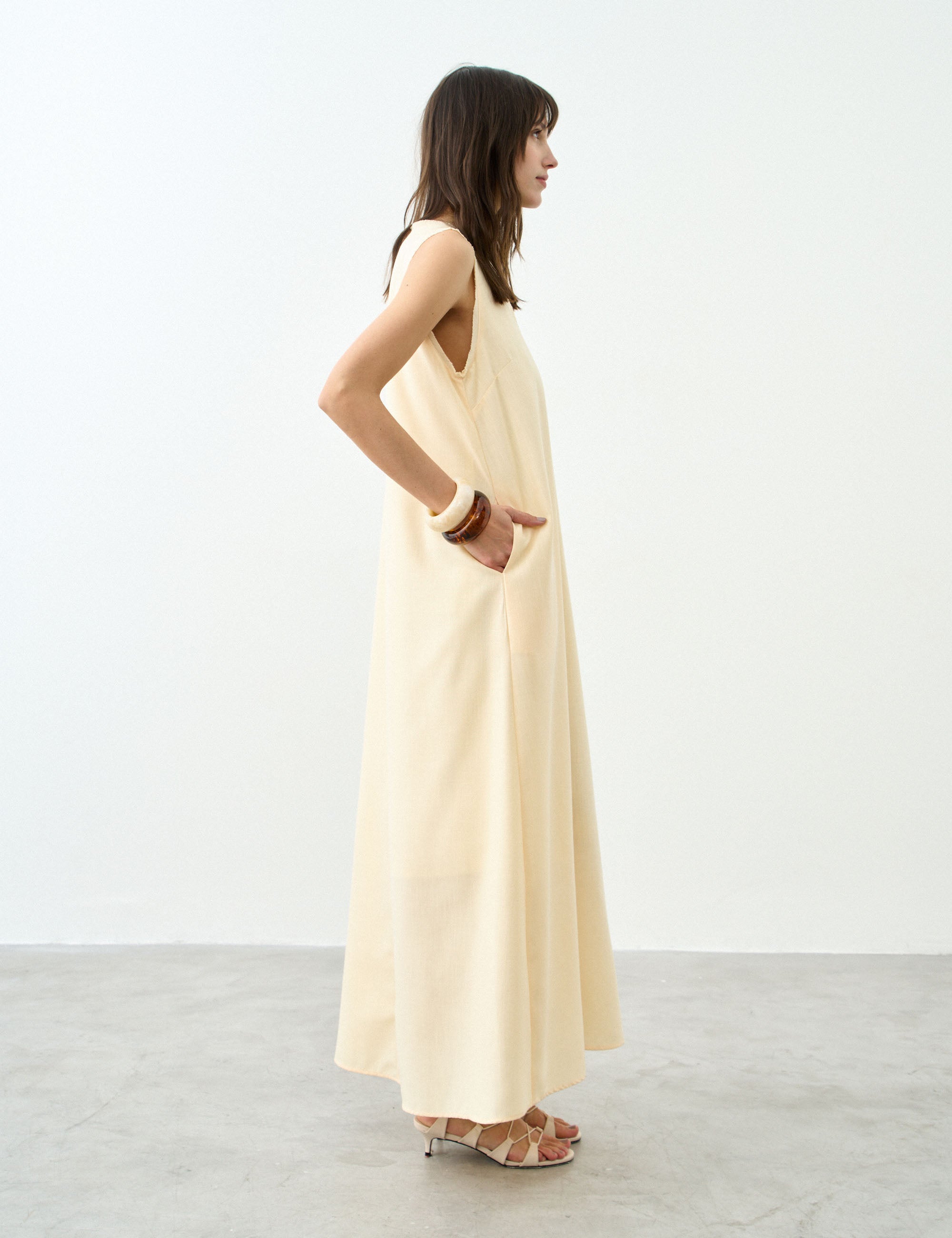 Vestido Ayla Midi Amarelo