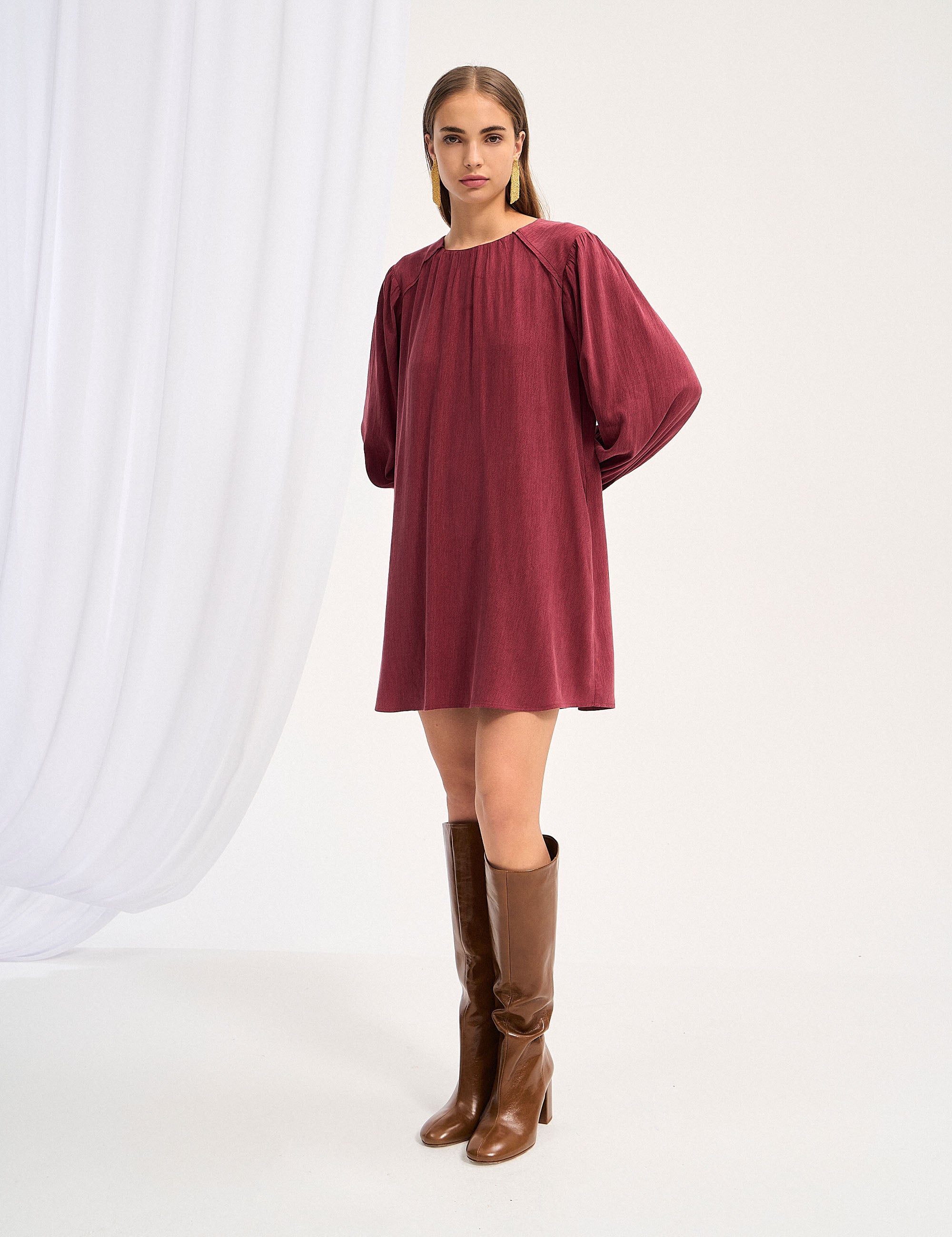 Vestido Bata Gregória Carménère