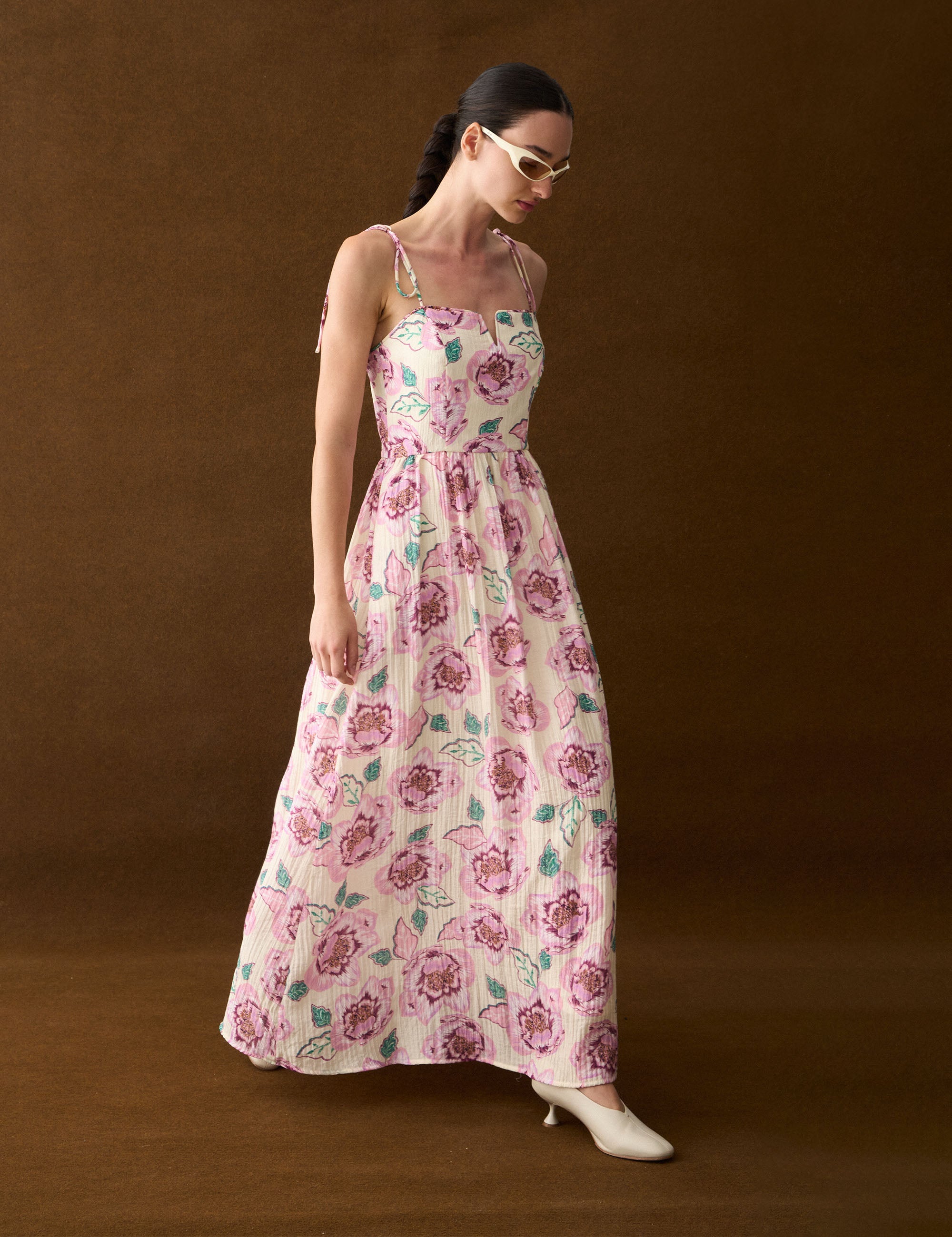 Vestido Caroline Floral Rose