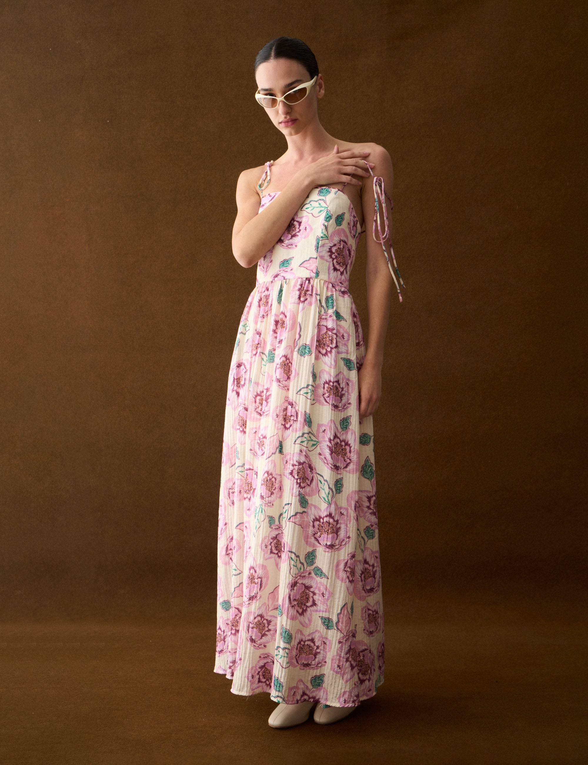 Vestido Caroline Floral Rose