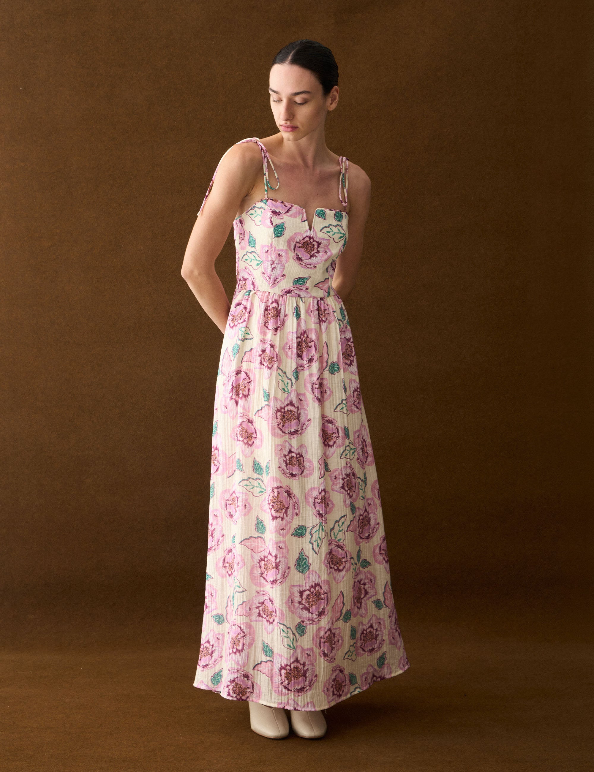 Vestido Caroline Floral Rose