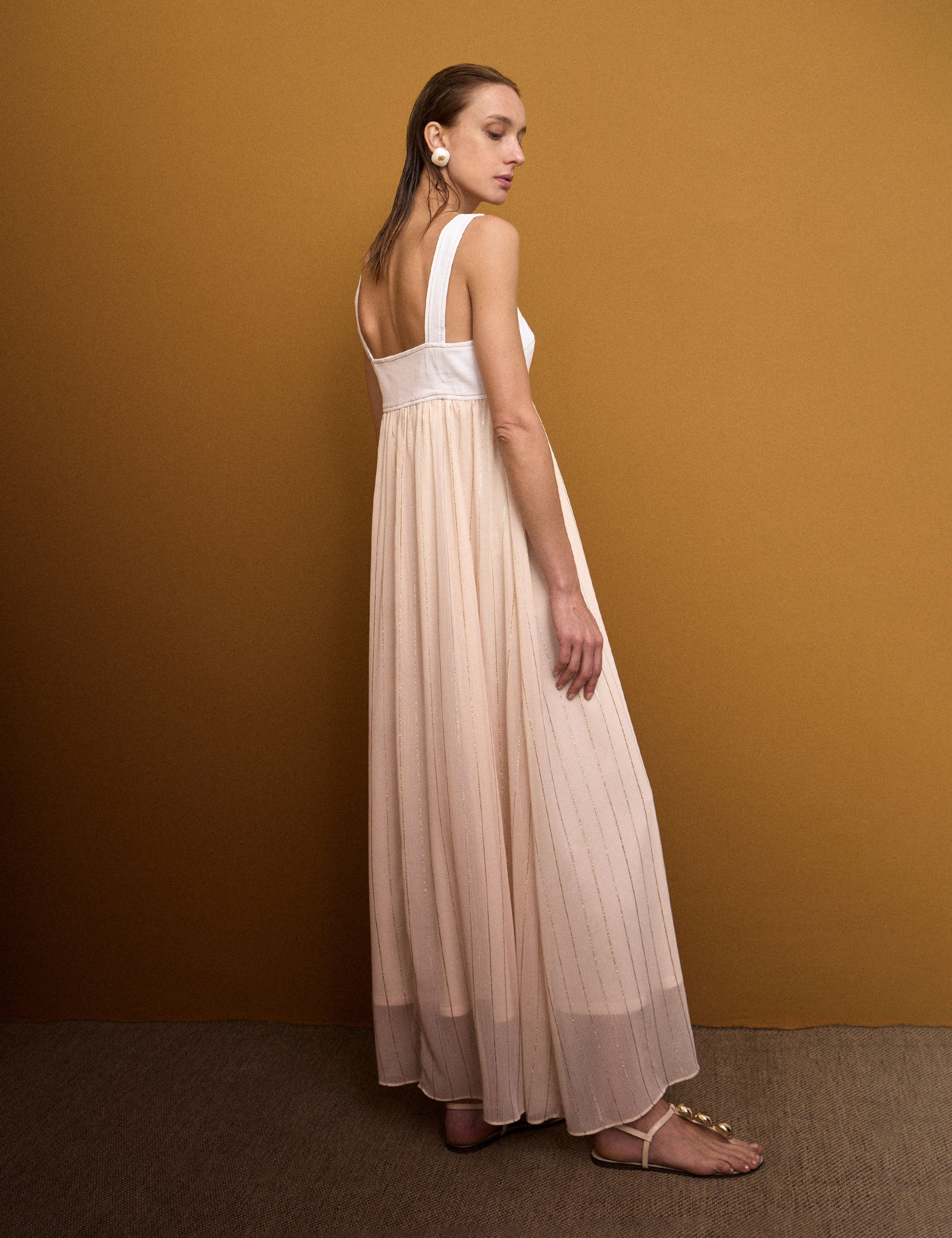 Vestido Celina Chiffon Marfim